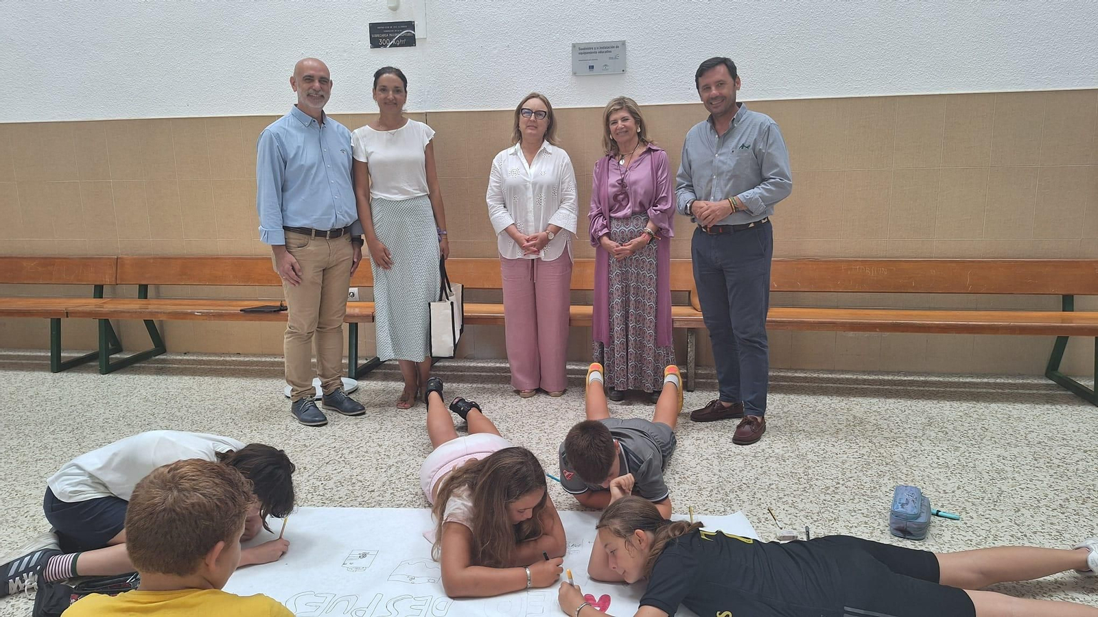 Visita al CEIP San Felipe con motivo del Programa de Refuerzo Estival. Visita al CEIP San Felipe con motivo del Programa de Refuerzo Estival.