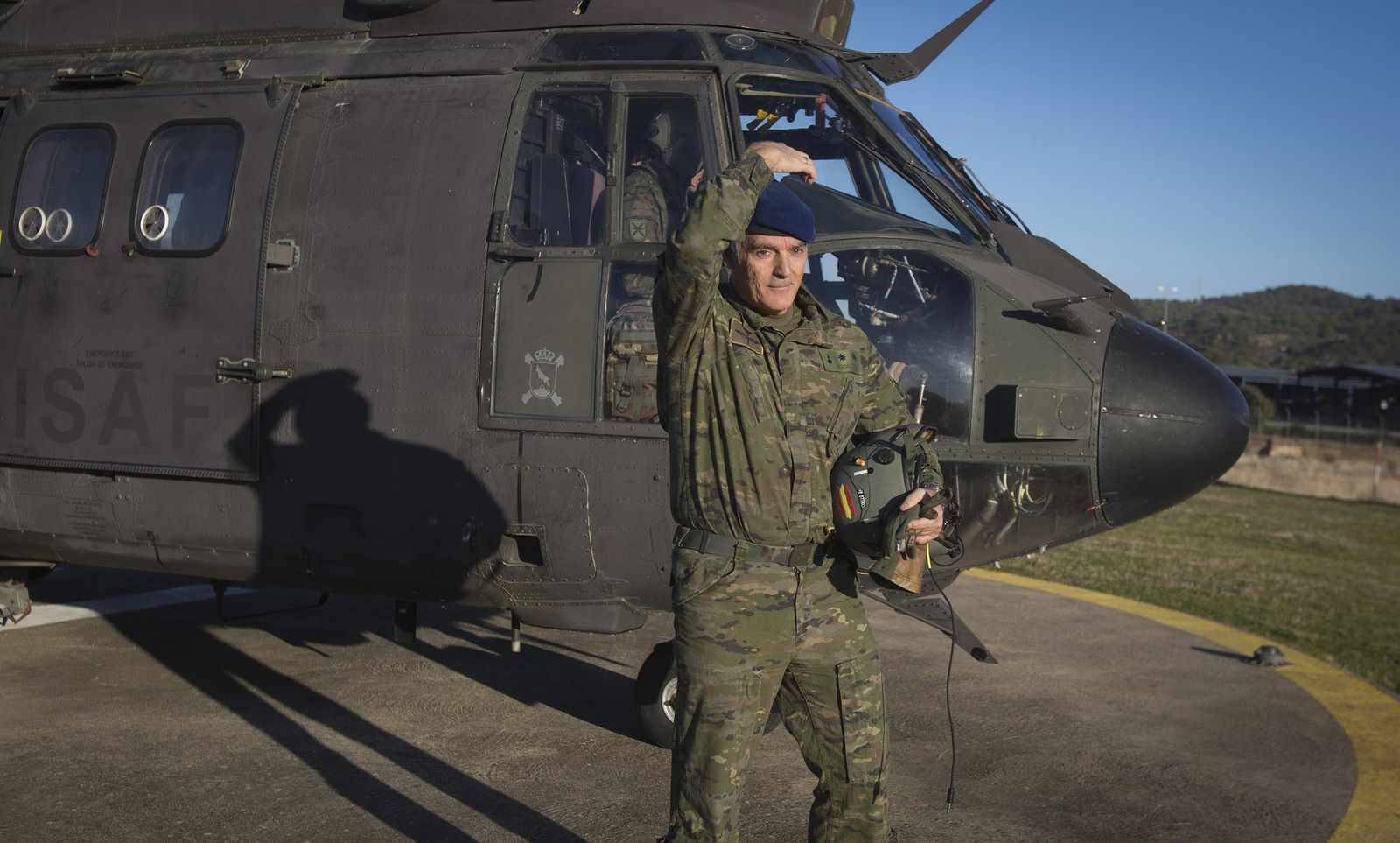 Maniobras del Ejército con destino a Letonia en Cerro Muriano