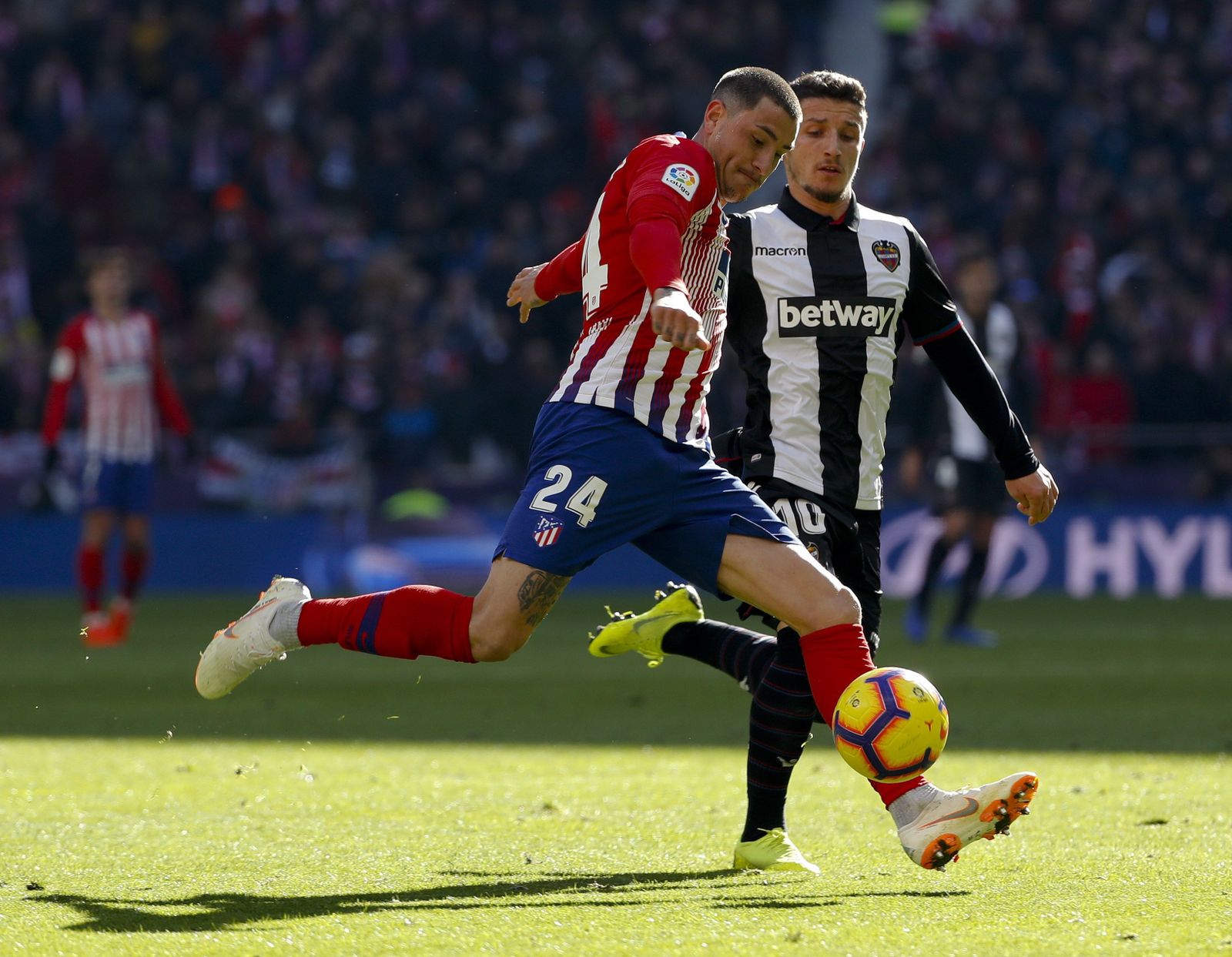 El Atlético de Madrid-Levante, en imágenes