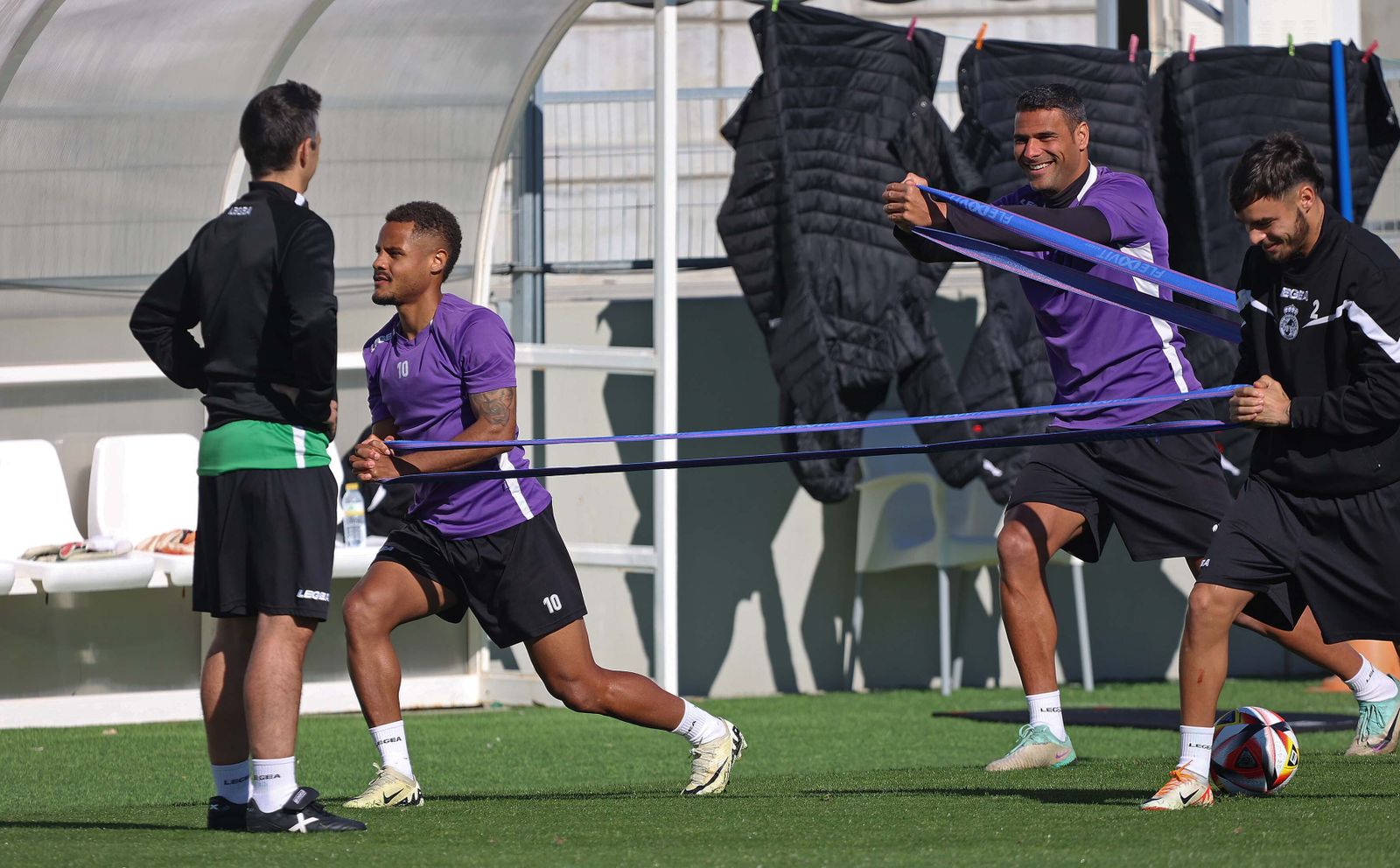 Fotos del entrenamiento de la Balona