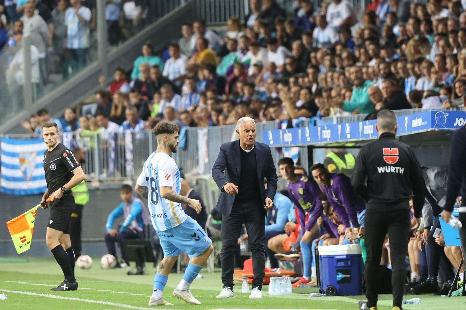 Pellicer, en el Málaga CF-Cartagena