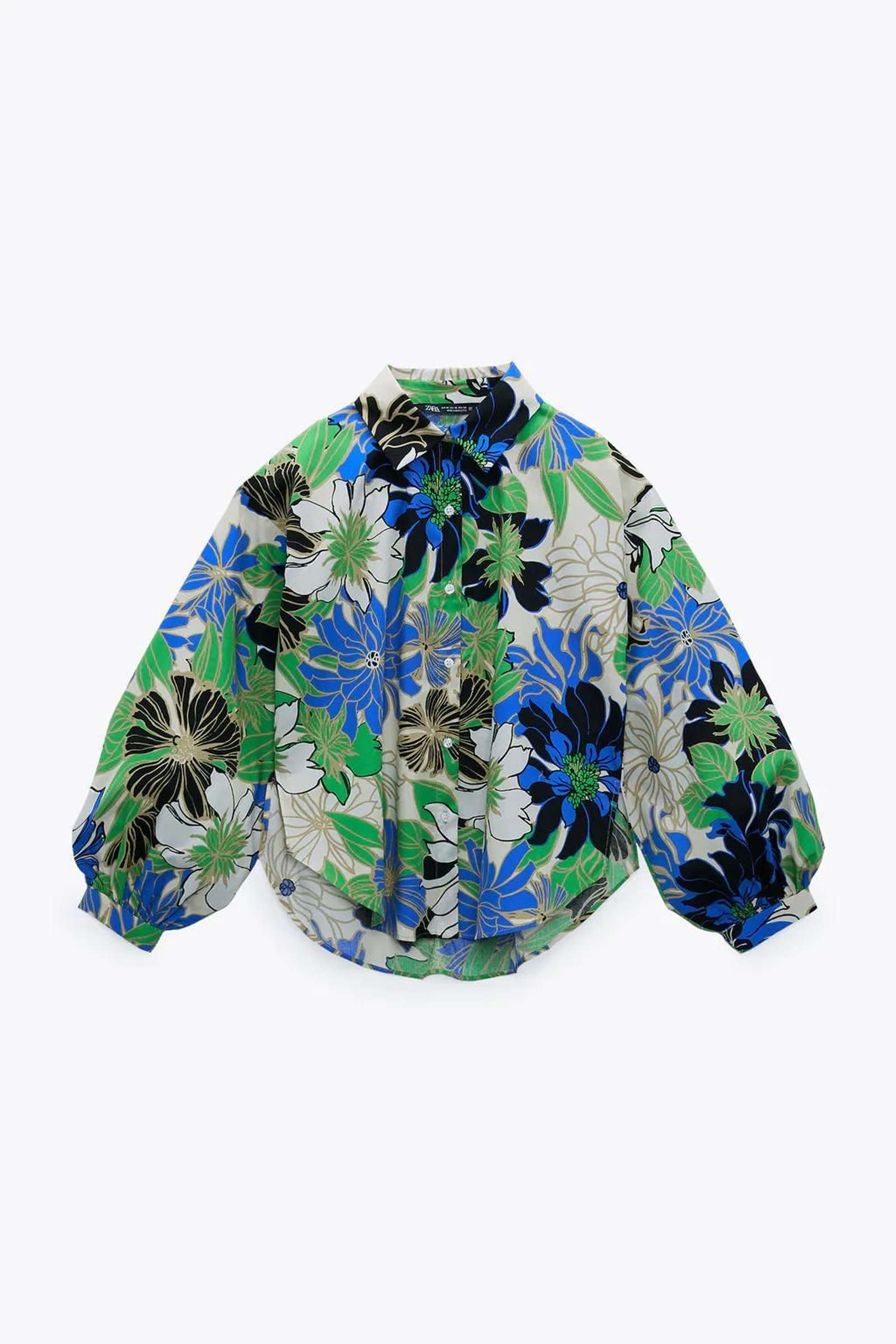 Blusa de flores de Zara.