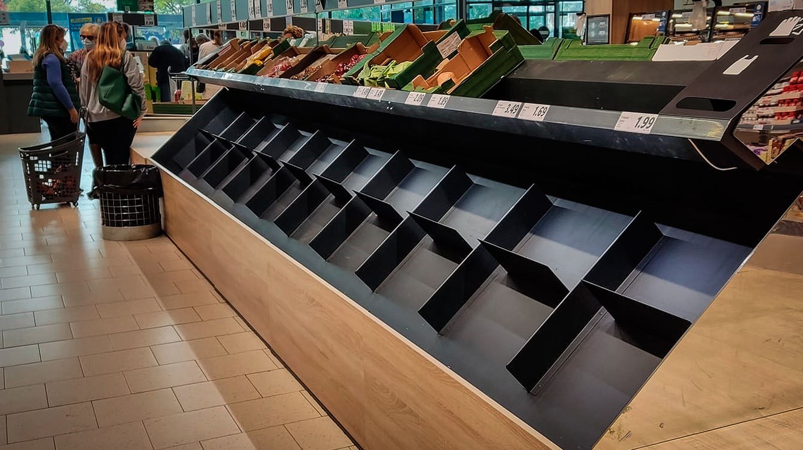 Quinto día de huelga de transporte y empieza a notarse ya la falta de algunos productos