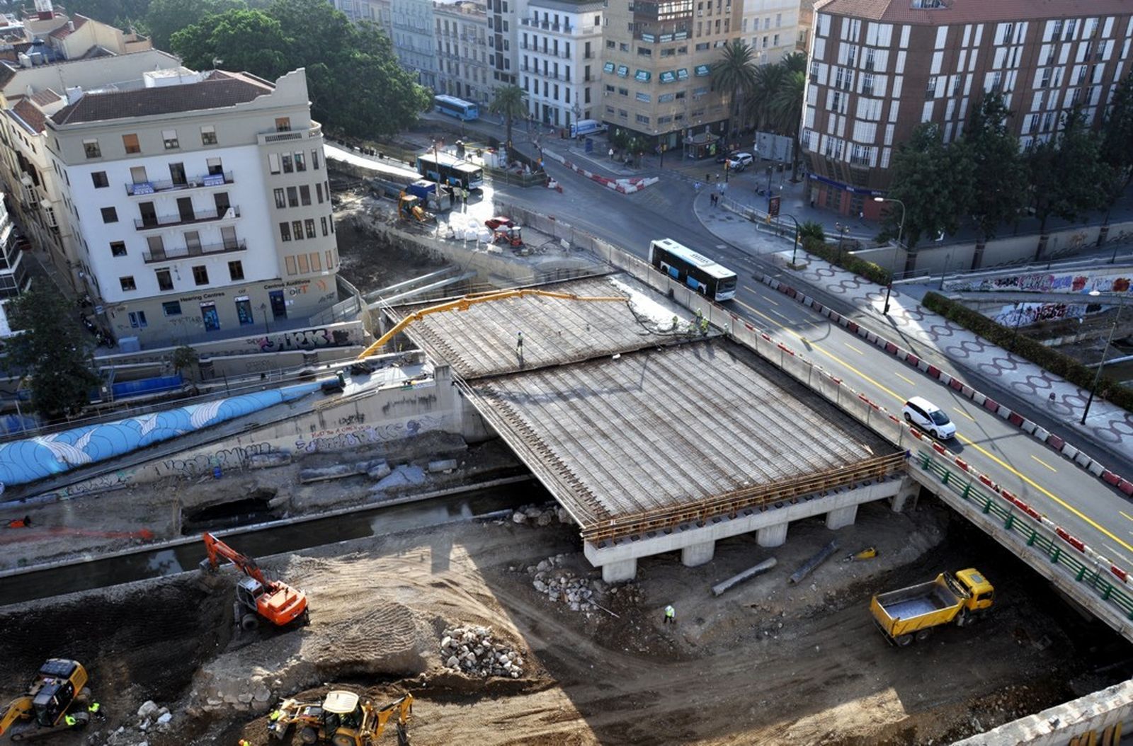 Estado de la reconstrucción del puente, a fecha de hoy