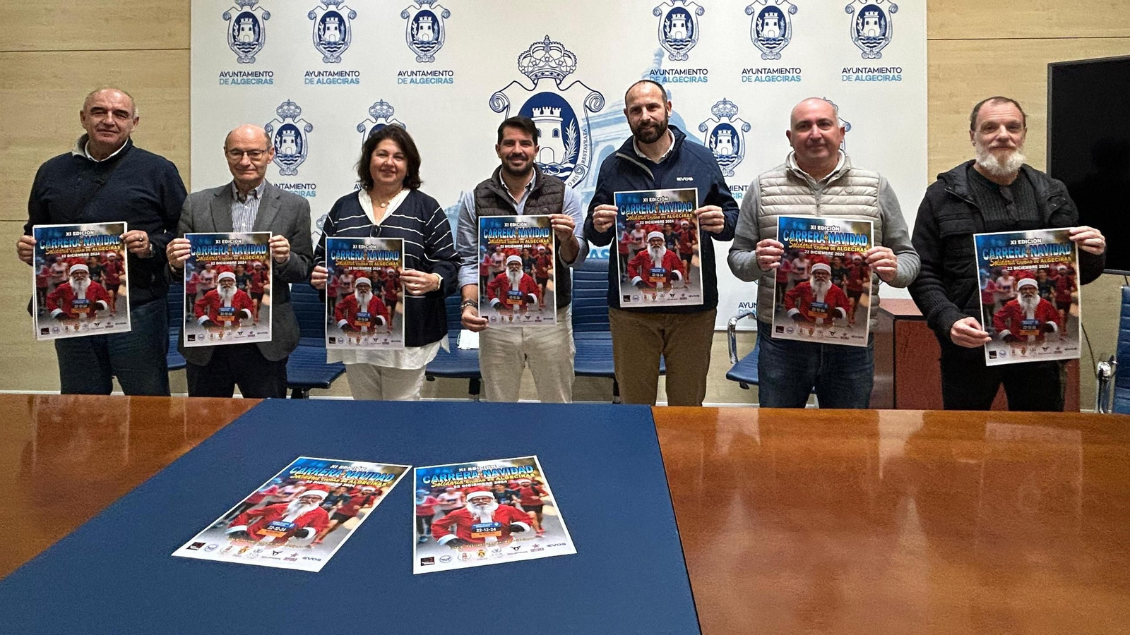 Los participantes en la presentación de la prueba, con el cartel de la misma, este jueves Los participantes en la presentación de la prueba, con el cartel de la misma, este jueves
