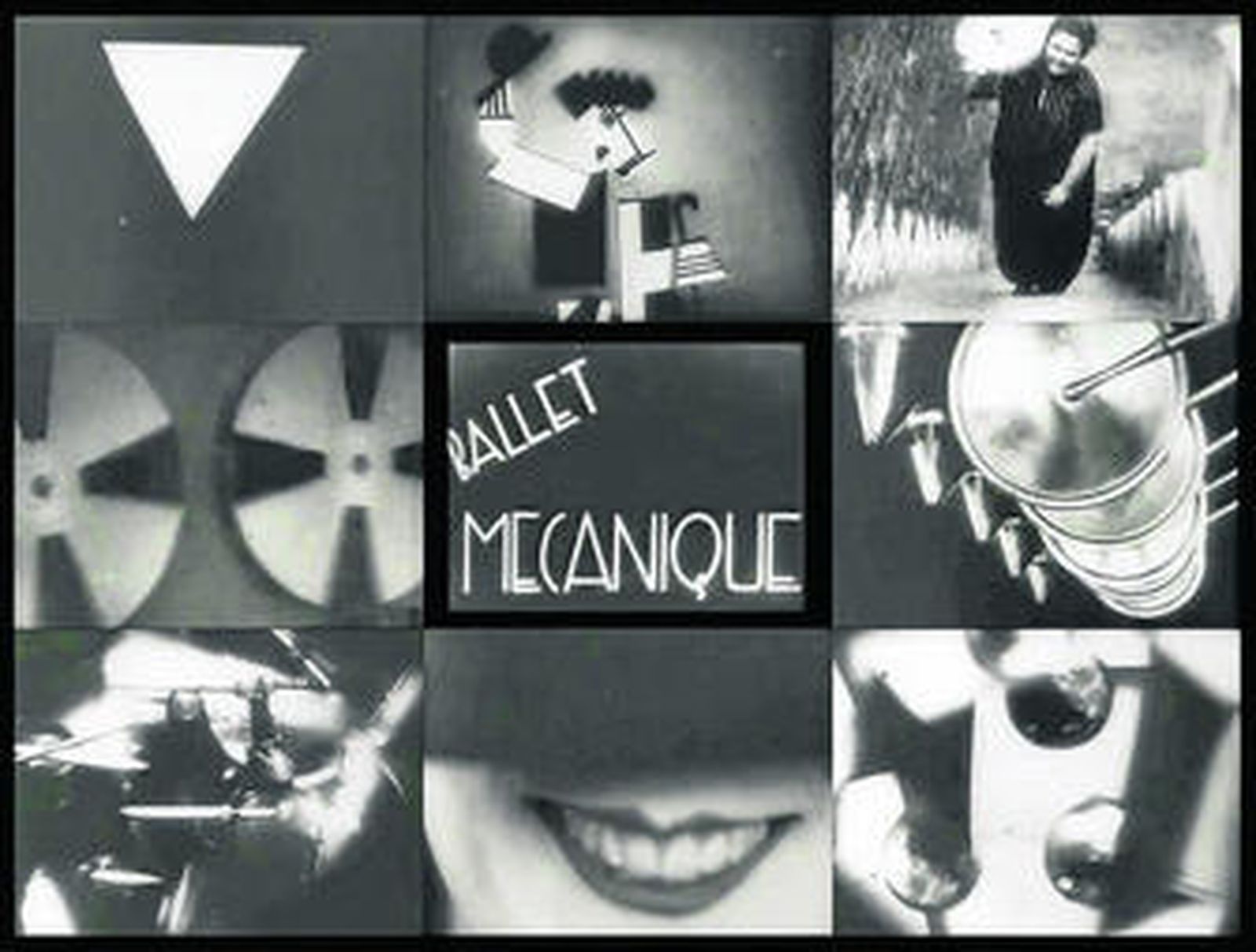 Un 'collage' de imágenes del 'Ballet Mécanique' (1924) de Léger.