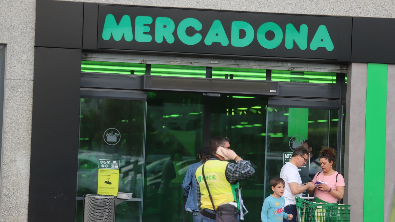 Imagen de archivo de un supermercado de Mercadona.