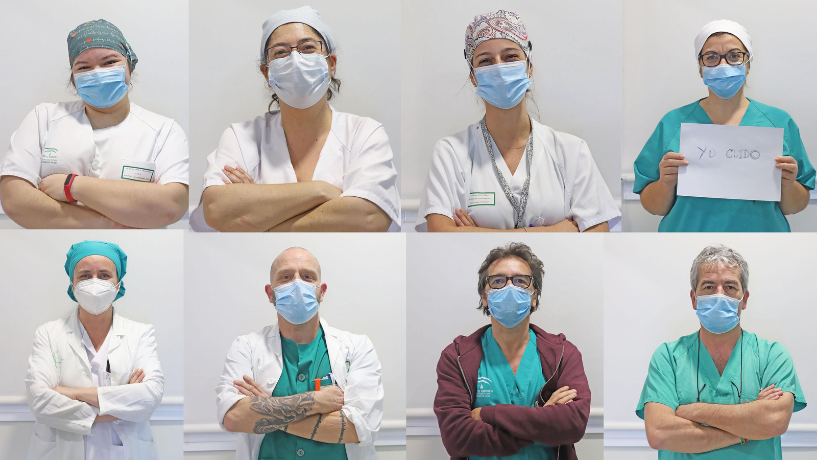 Galería: homenaje a los sanitarios del hospital de Jerez por el Día de la Enfermería