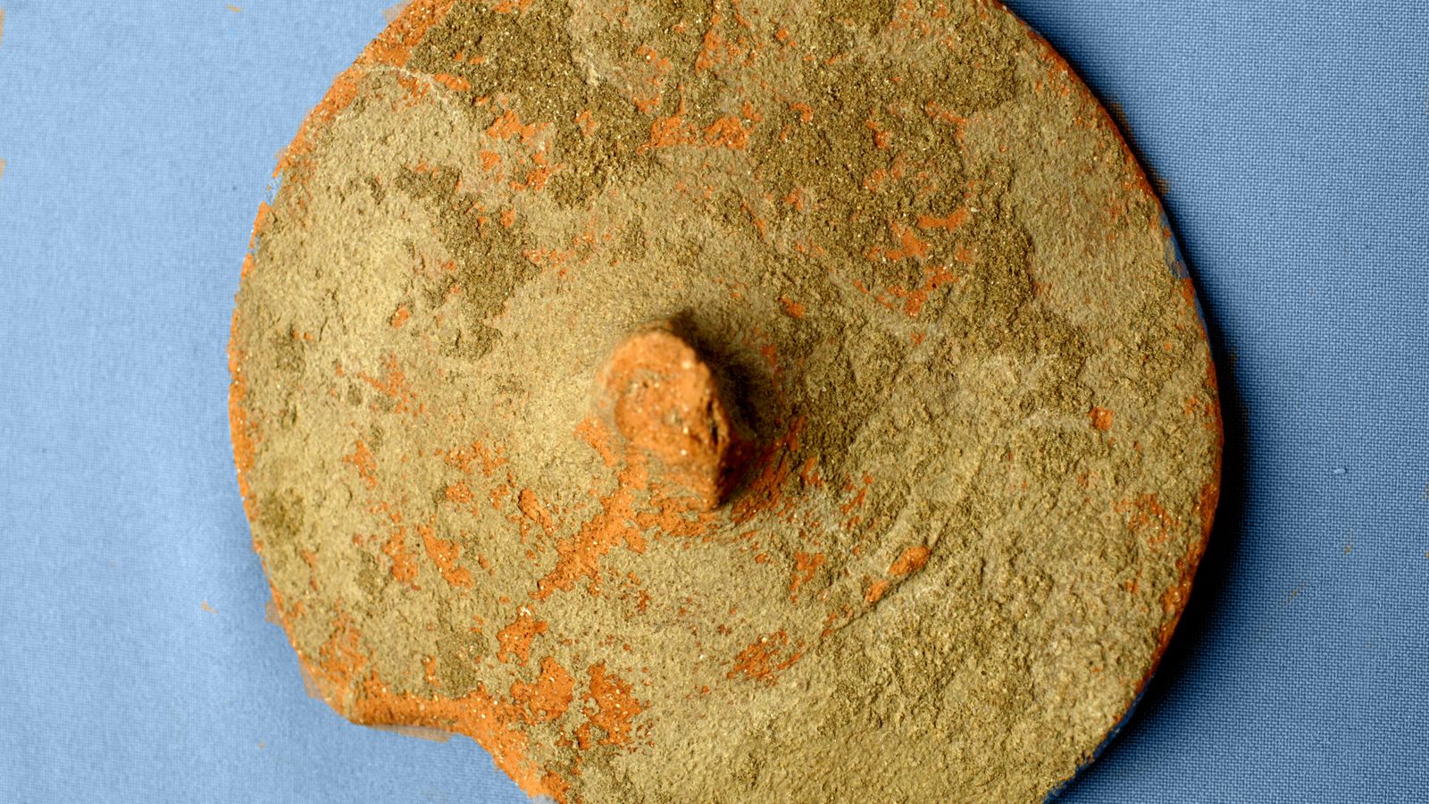 Opérculo de ánfora del siglo I después de Cristo hallado en los hornos romanos de El Rinconcillo.