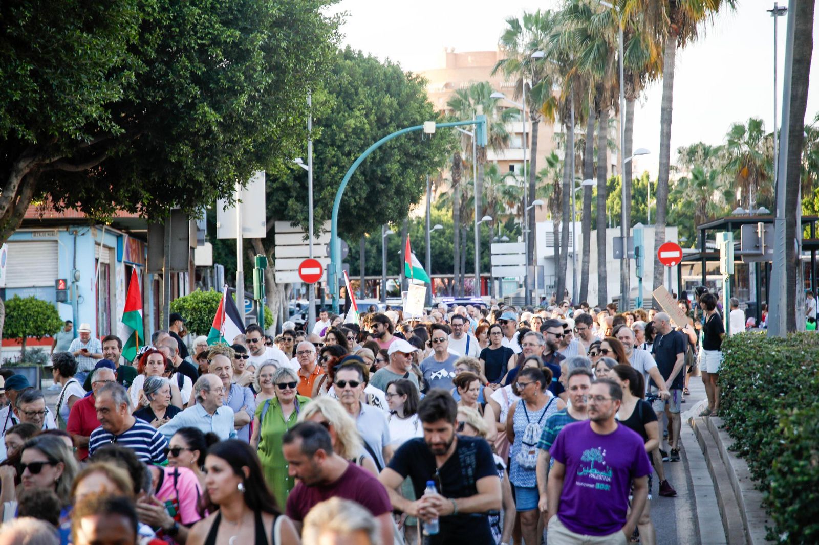 Imágenes de la manifestación en Almería por el genocidio en Palestina