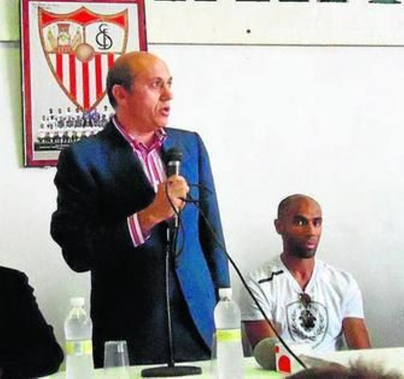 Del Nido y Kanoute, la última vez juntos, el 2 de junio en Villamartín.