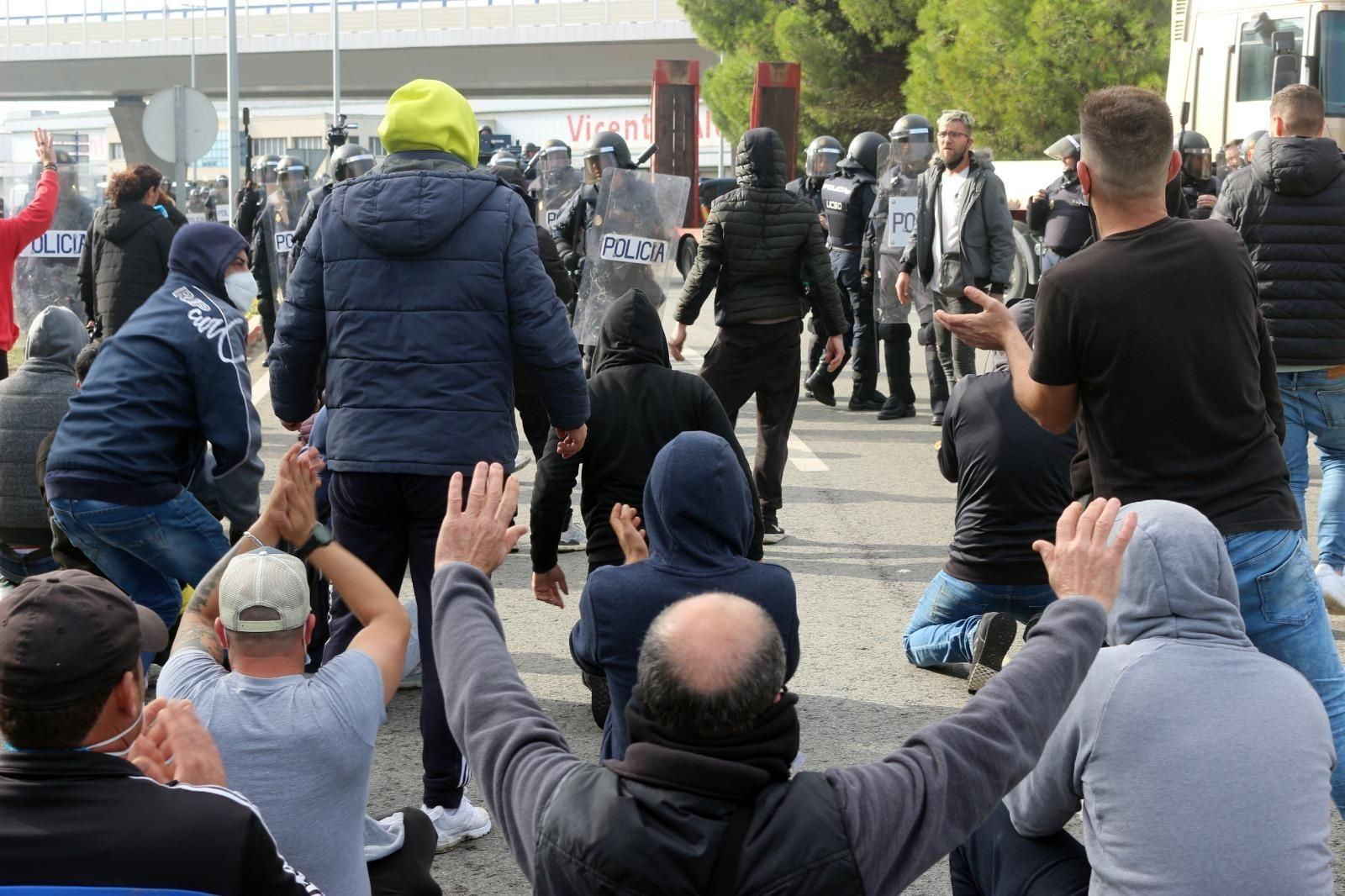 Imágenes de la séptima jornada de huelga del metal en Cádiz
