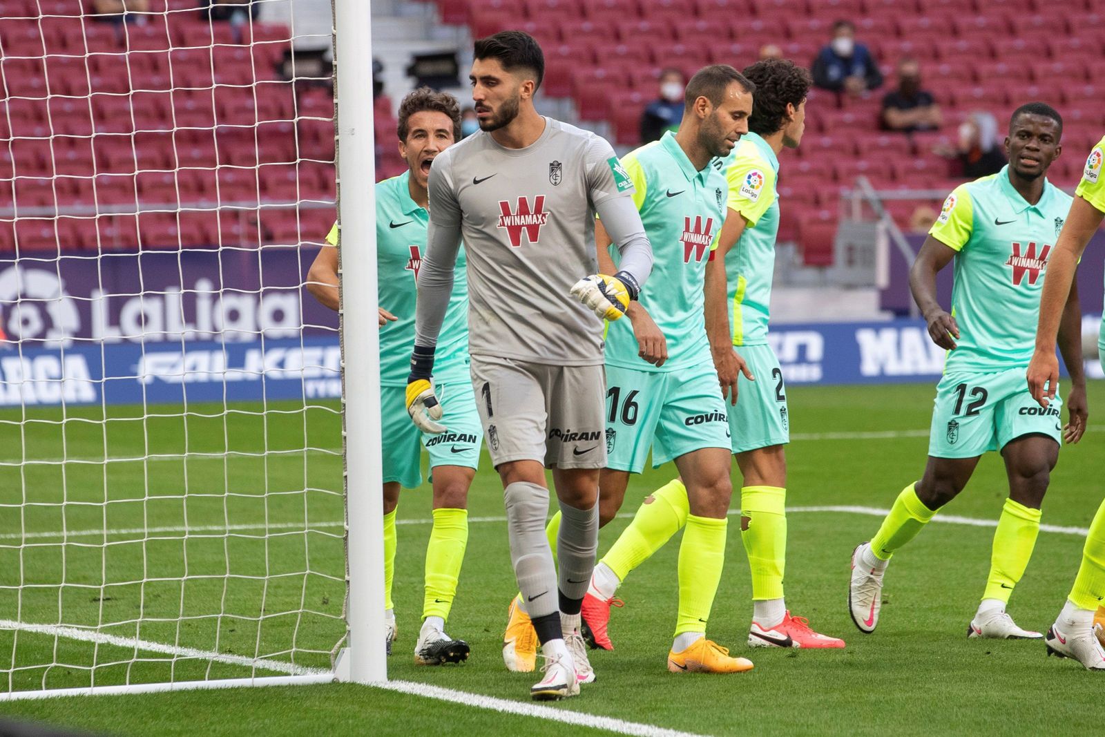 Rui Silva, poco después de detener un penalti en el Wanda Metropolitano.