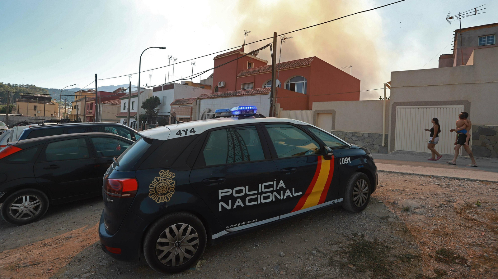Incendio en la barriada de El Cobre
