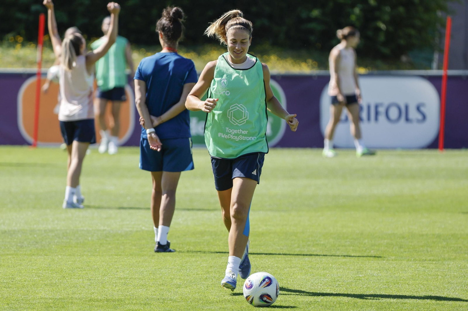 Las fotos de España antes de enfrentarse a Suiza en la Eurocopa femenina