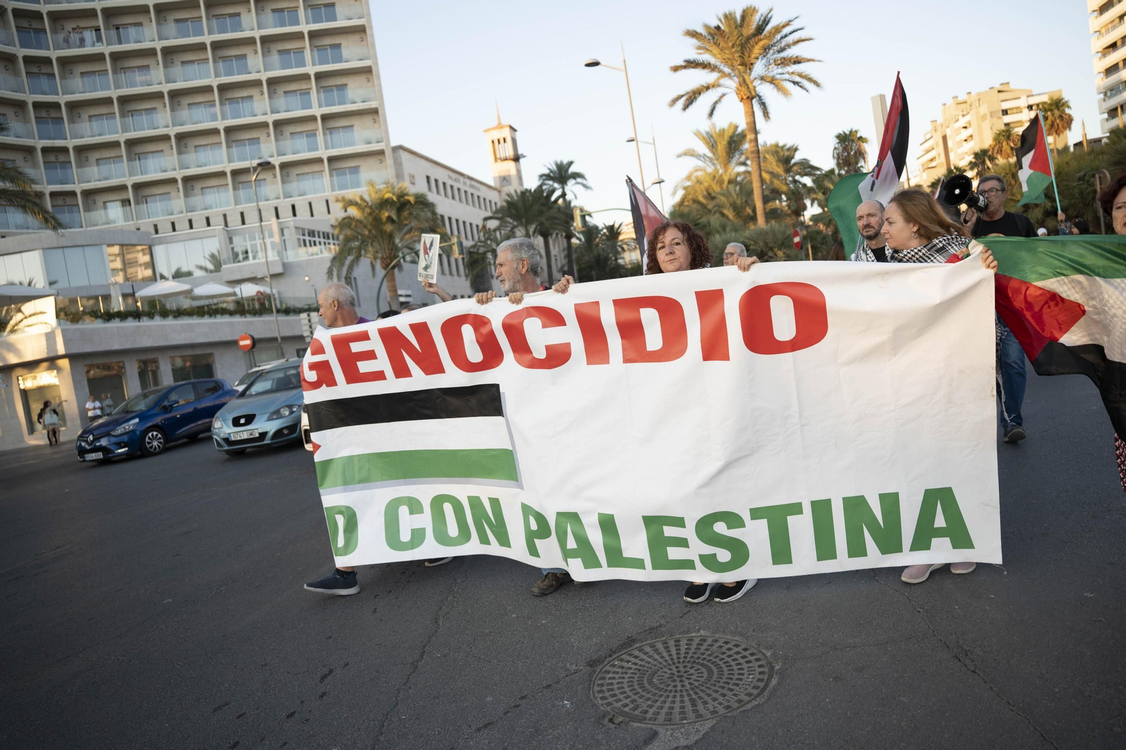 Manifestación convocada por la Plataforma Almería por Palestina