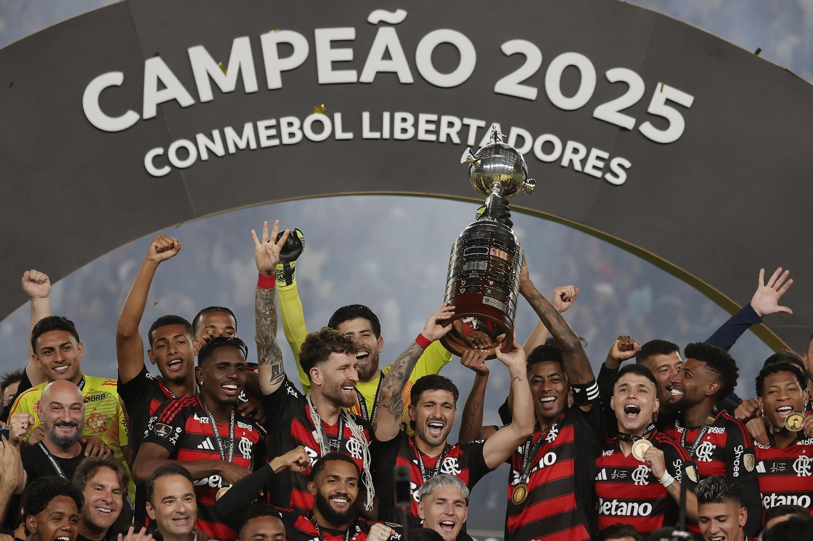 Las fotos de la final de la Copa Libertadores con triunfo de Flamengo sobre Palmeiras