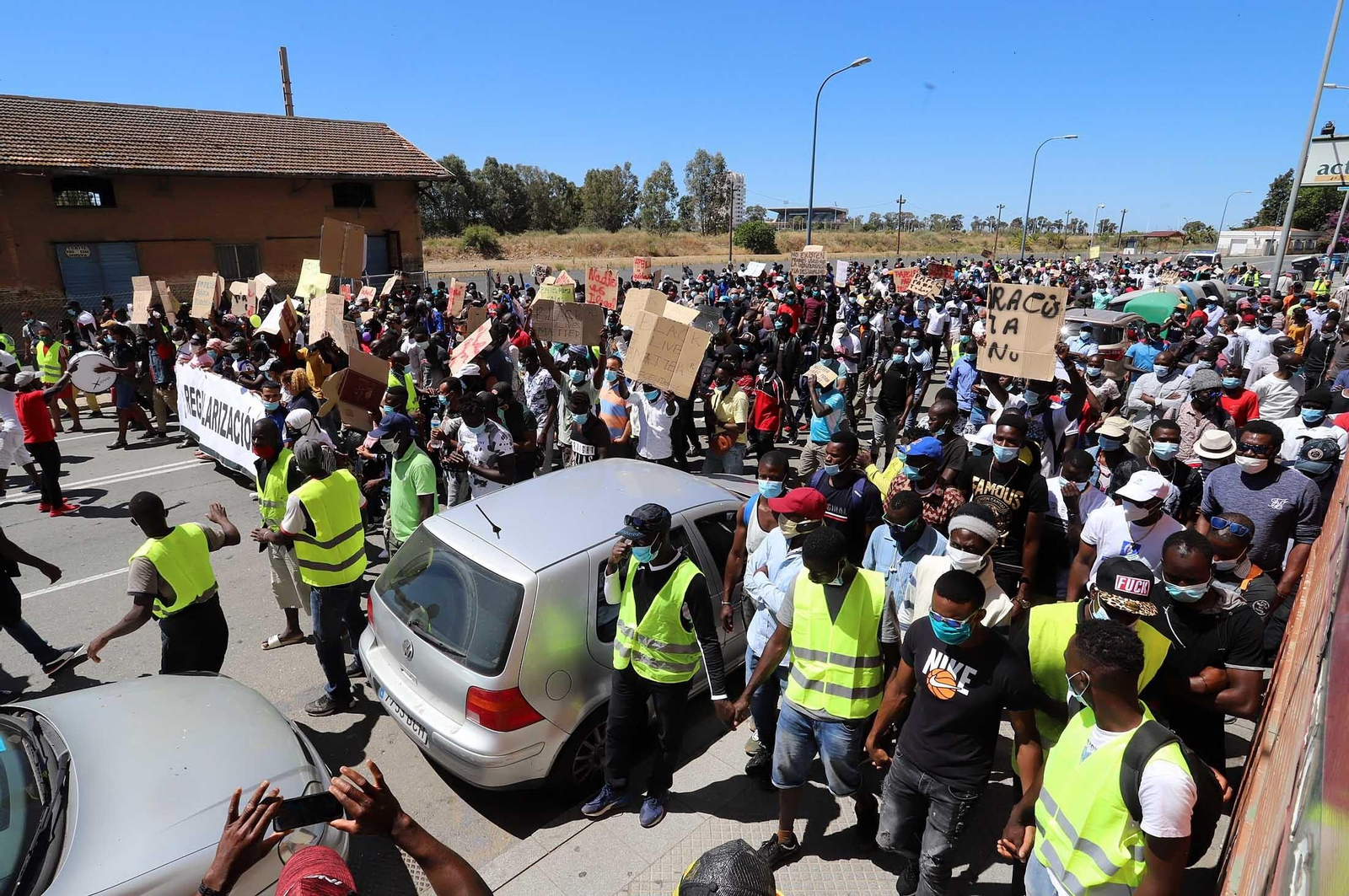 Imágenes de la manifestación por la regularización de inmigrantes