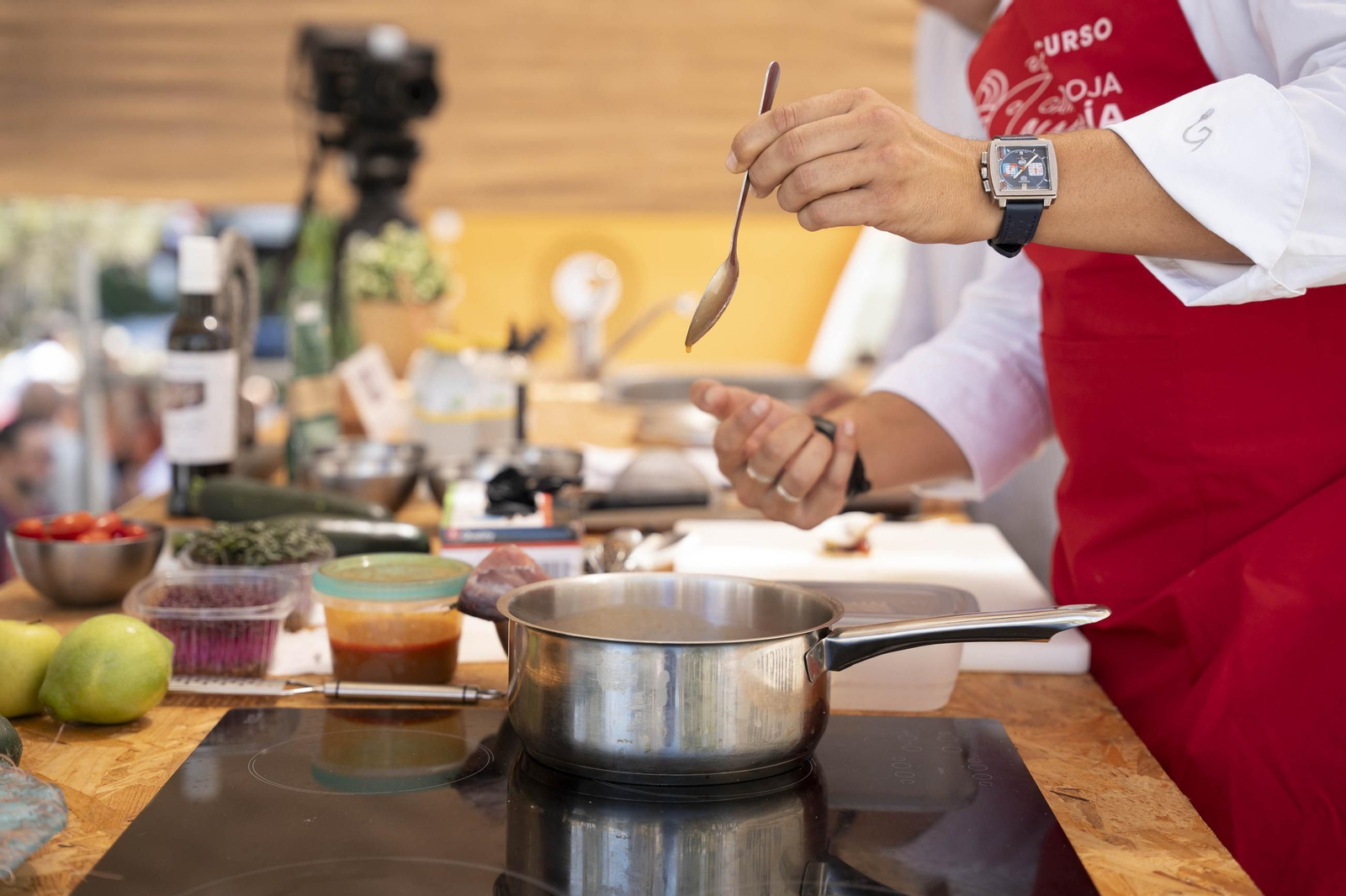 Las imágenes de la charla y degustación de la gamba roja por Rafa Rodríguez