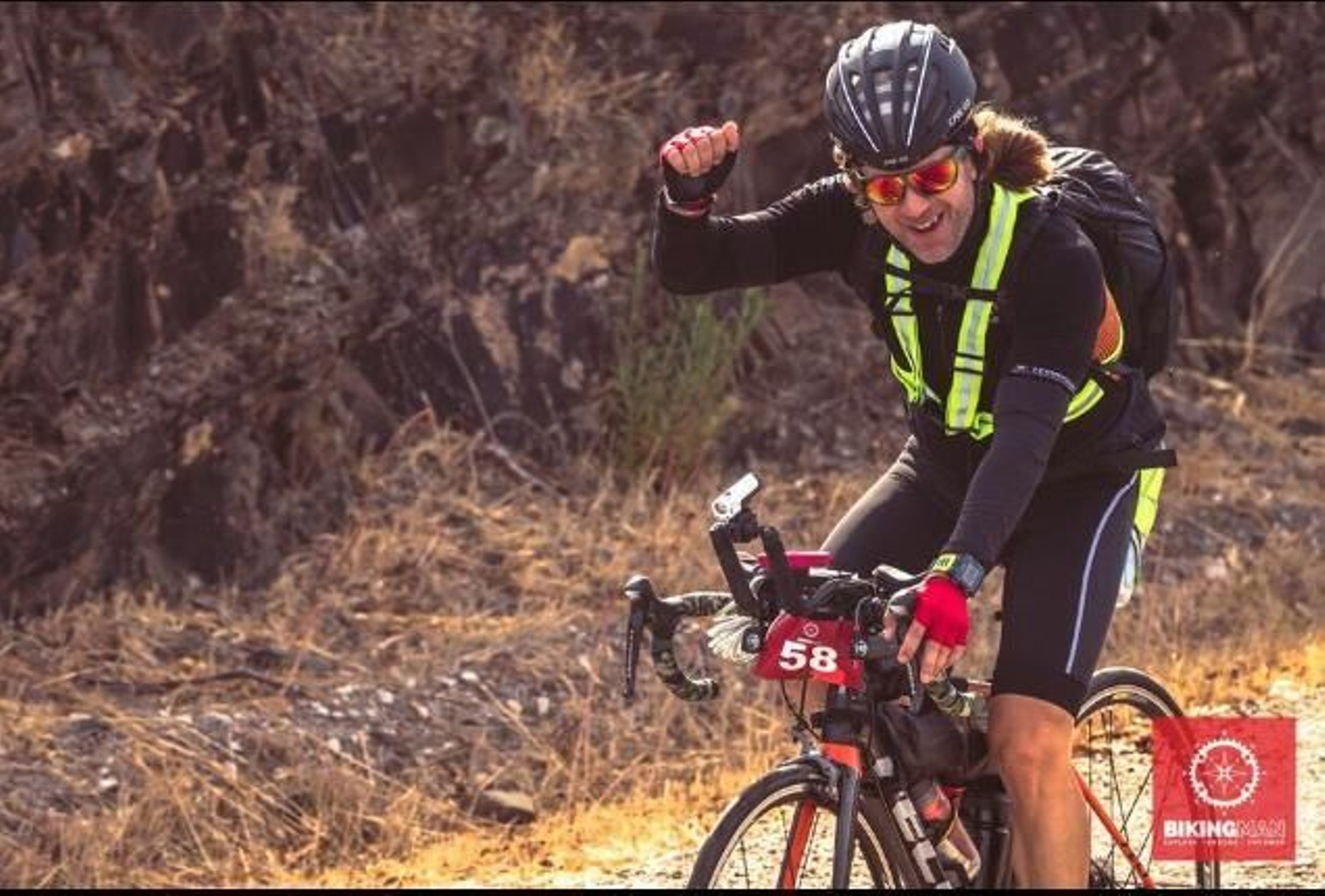 Norberto Reina completa su última hazaña de ultraciclismo.