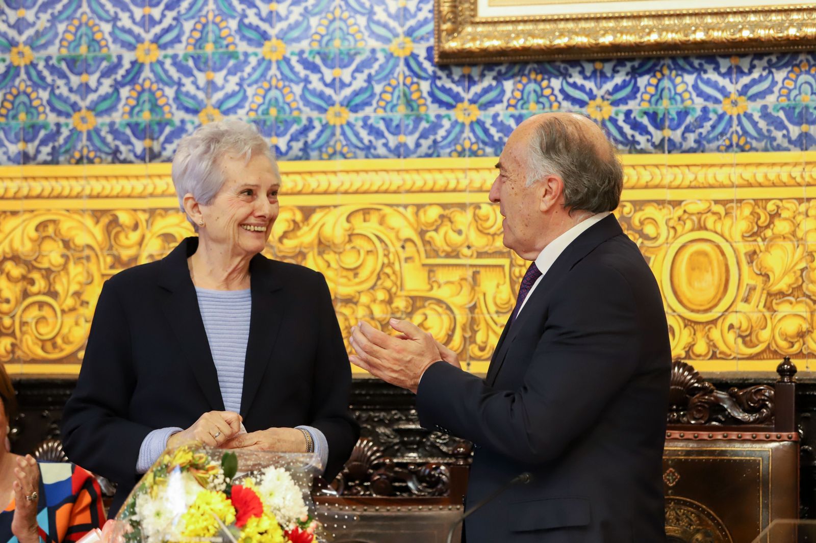 Imágenes del homenaje a Concepción Villaescusa y Cristina Orozco en Algeciras por el 8-M