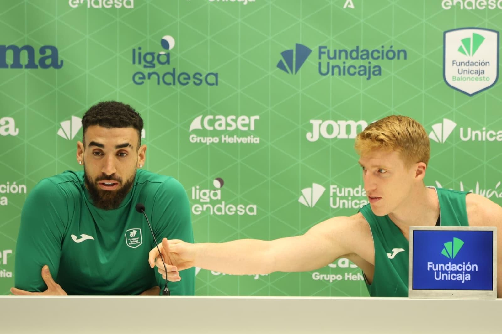 Chris Duarte, Alberto Díaz y Djedovic, en la previa de la Liga Endesa