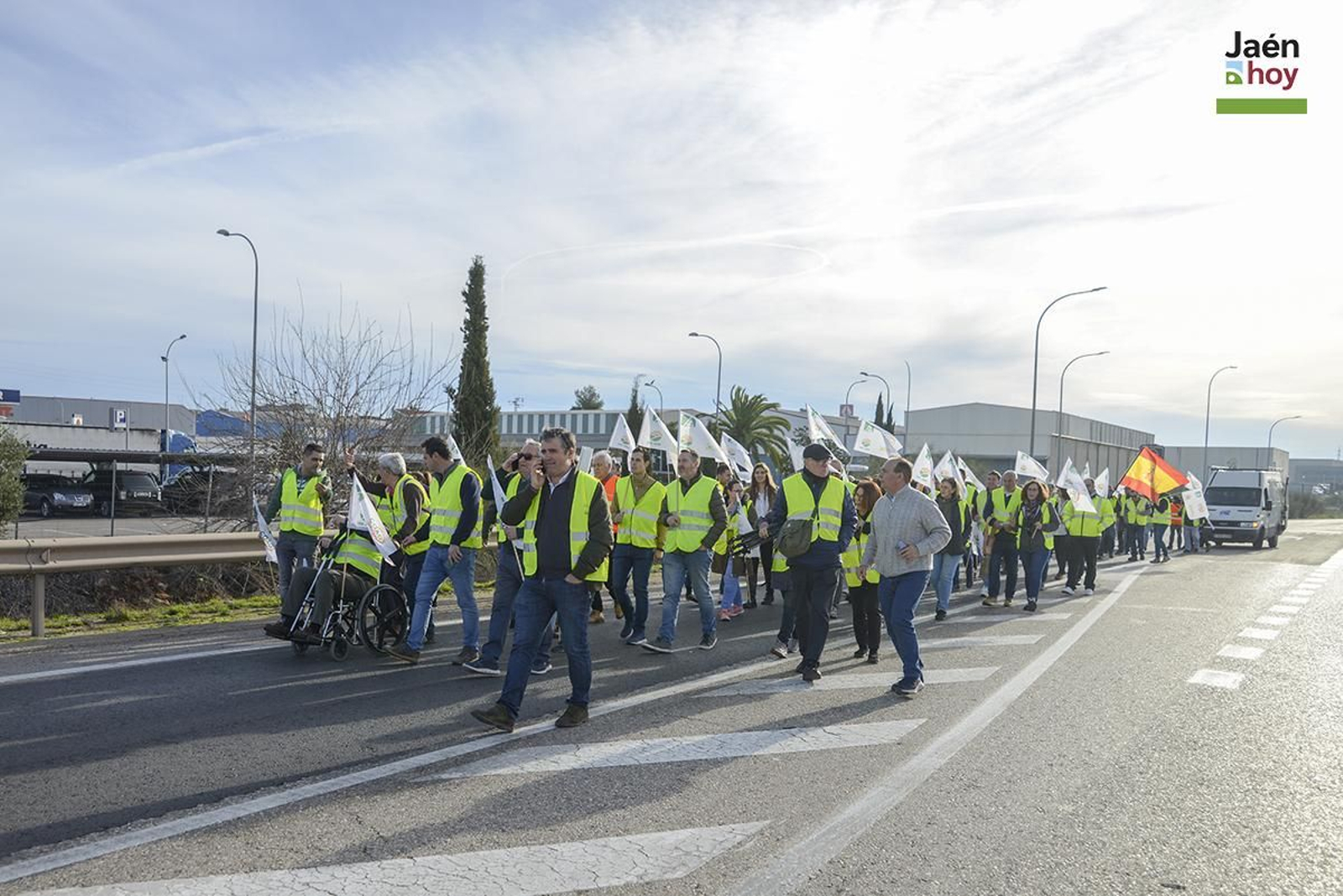 El campo protesta en Jaén por las medidas de la PAC.