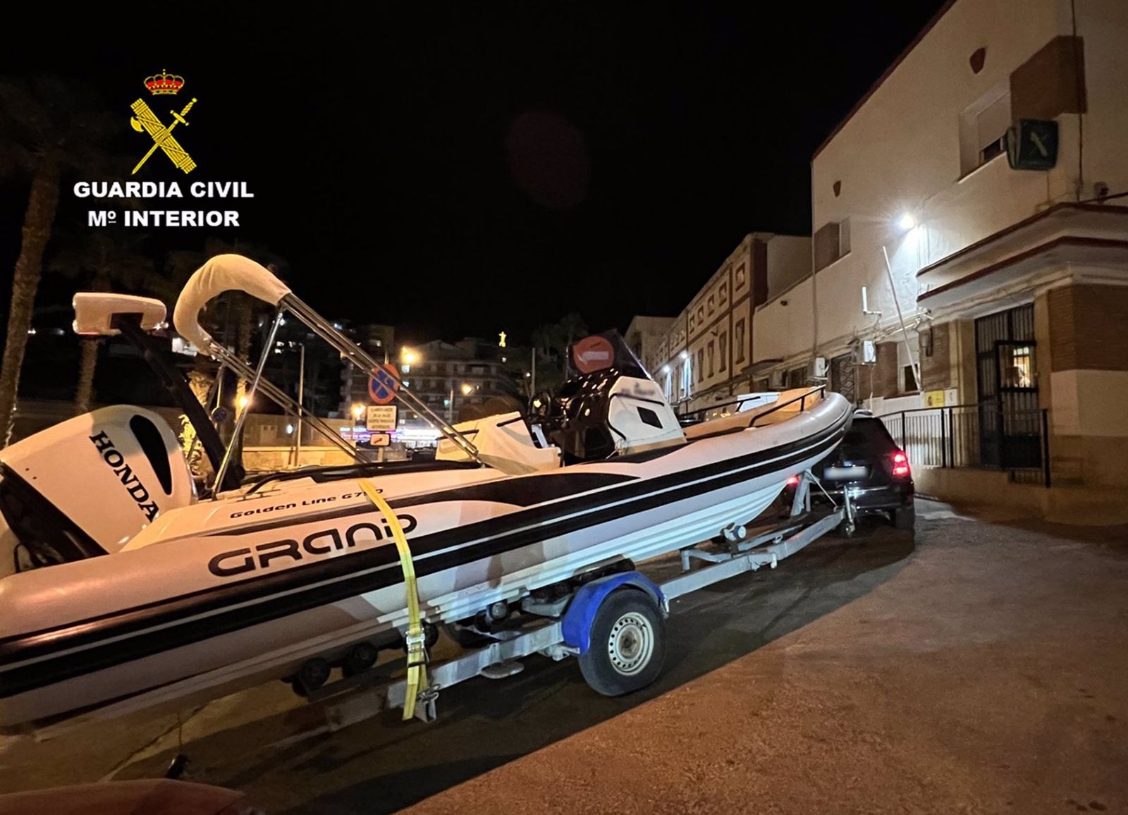 Una de las embarcaciones intervenidas.