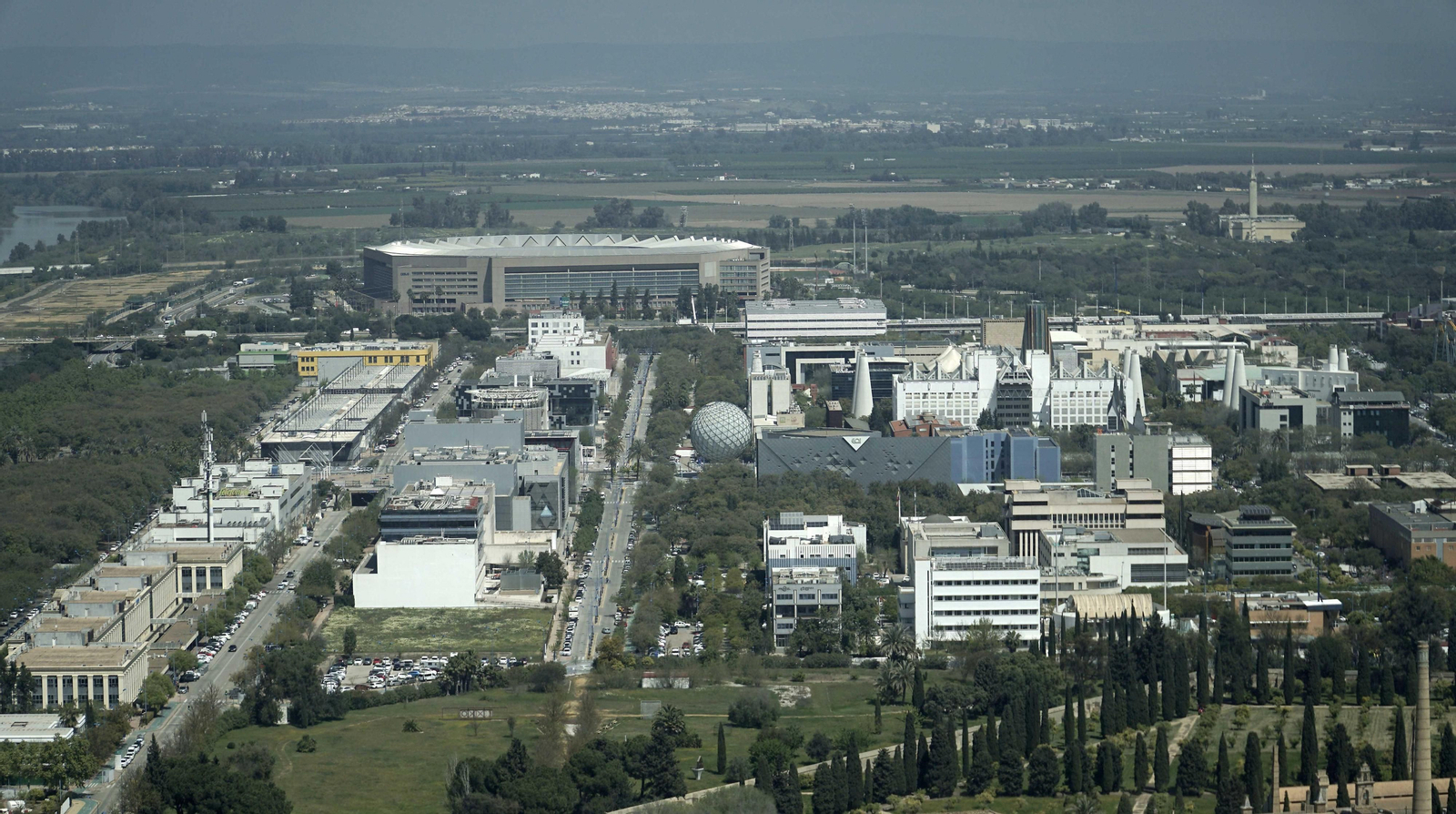Vista de la Isla de la Cartuja.