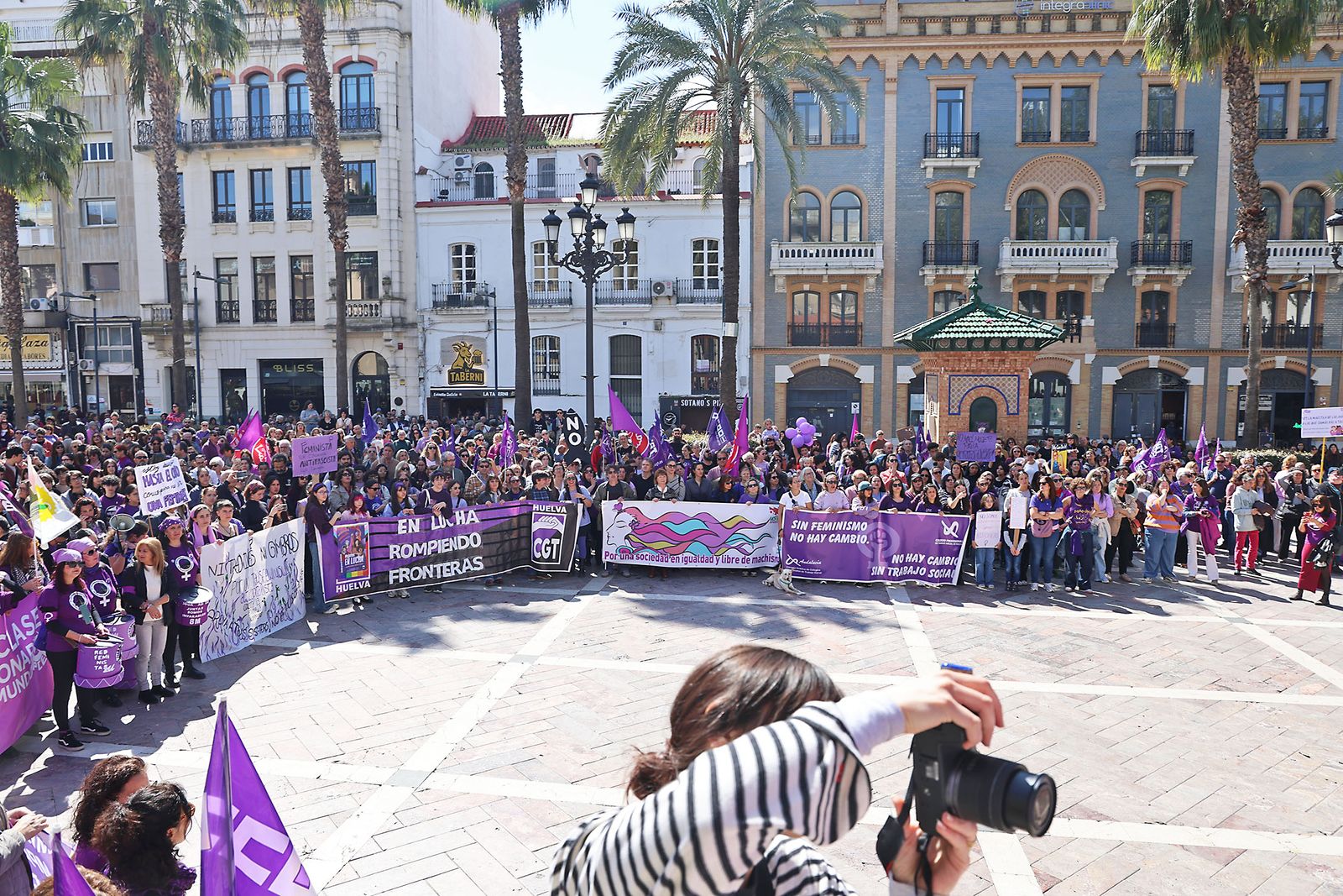 8M: Las fotografías de la manifestación del Día de la Mujer