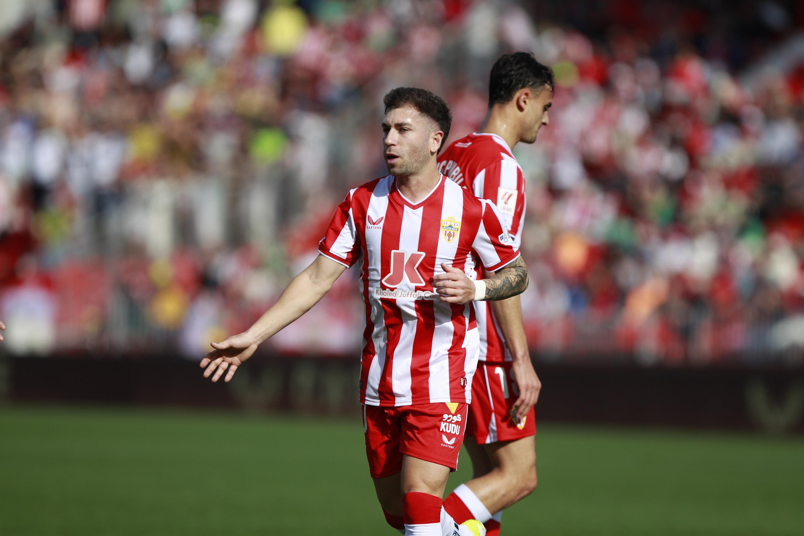 Las mejores imágenes del partido de fútbol U.D. Almería-Girona F.C.