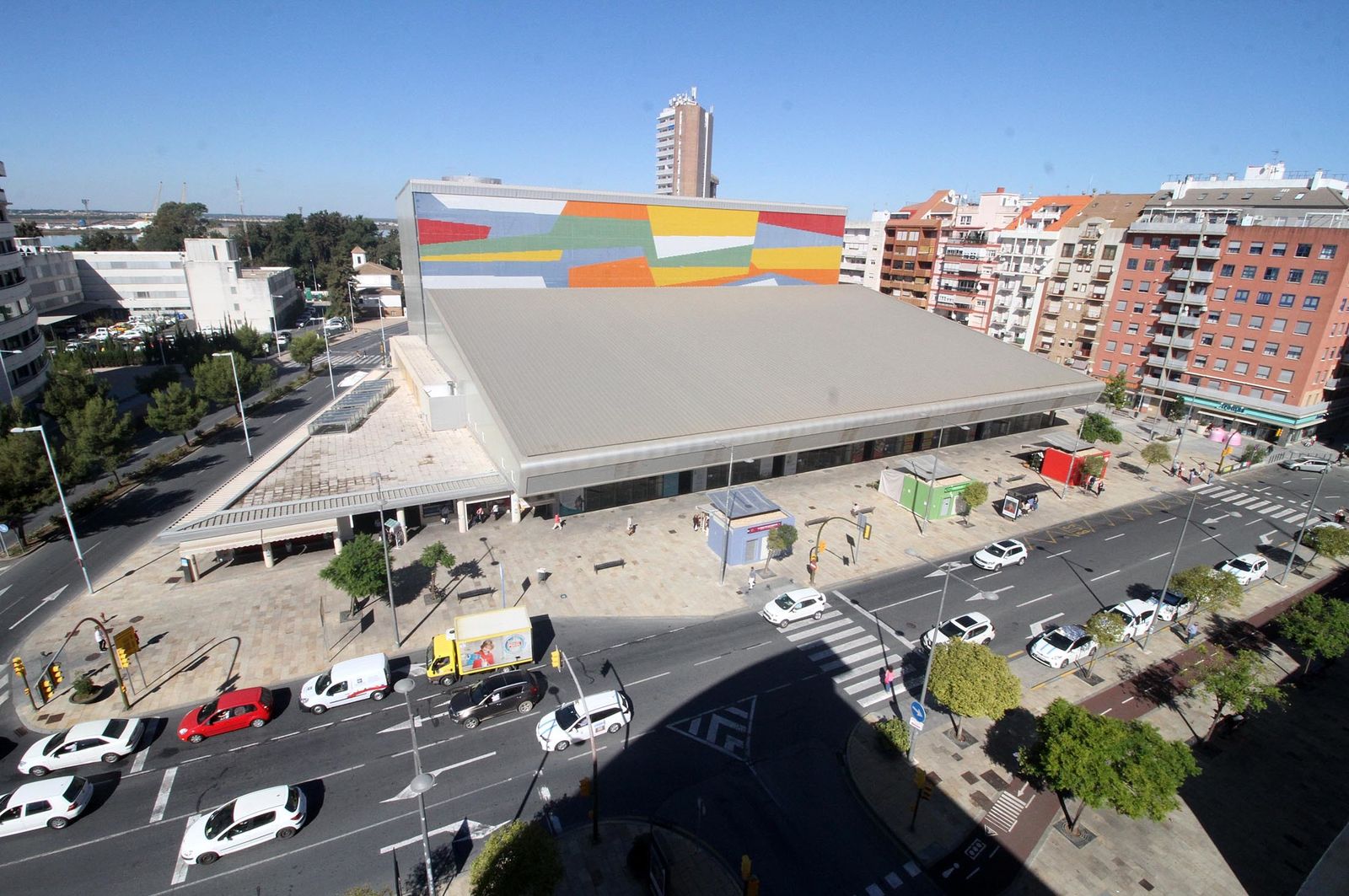 Panorámica del mercado del Carmen, en Pescadería.