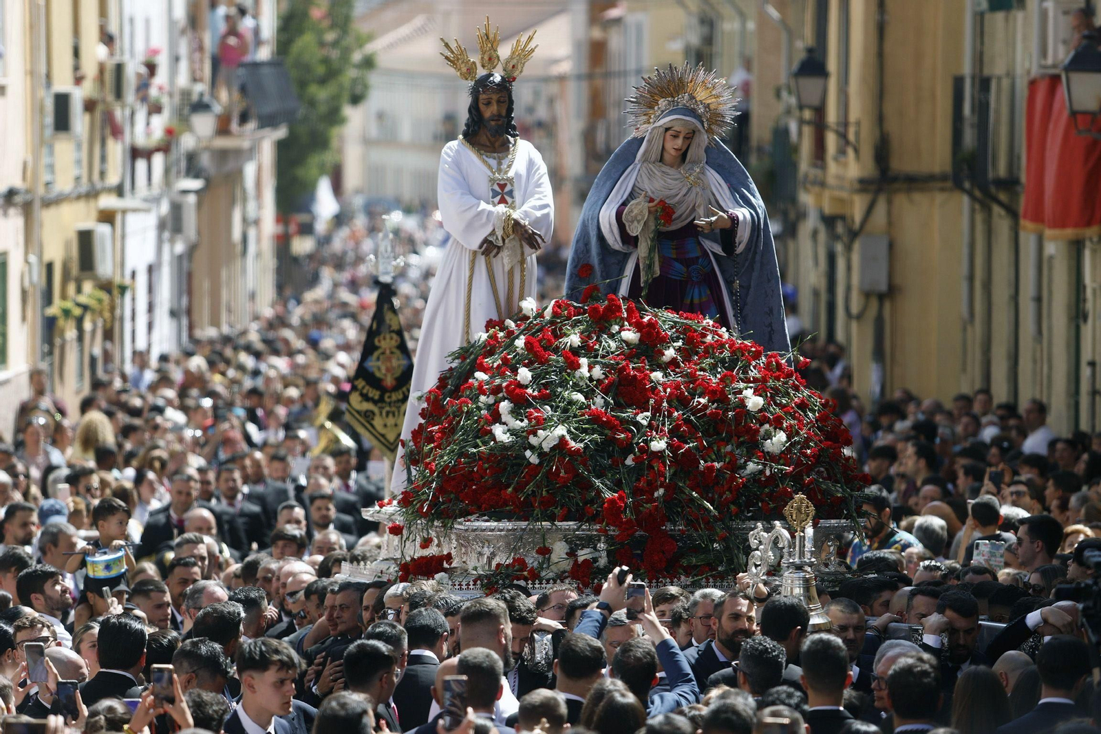 Traslado de Jesús Cautivo y la Virgen de la Trinidad, en una imagen de 2023.