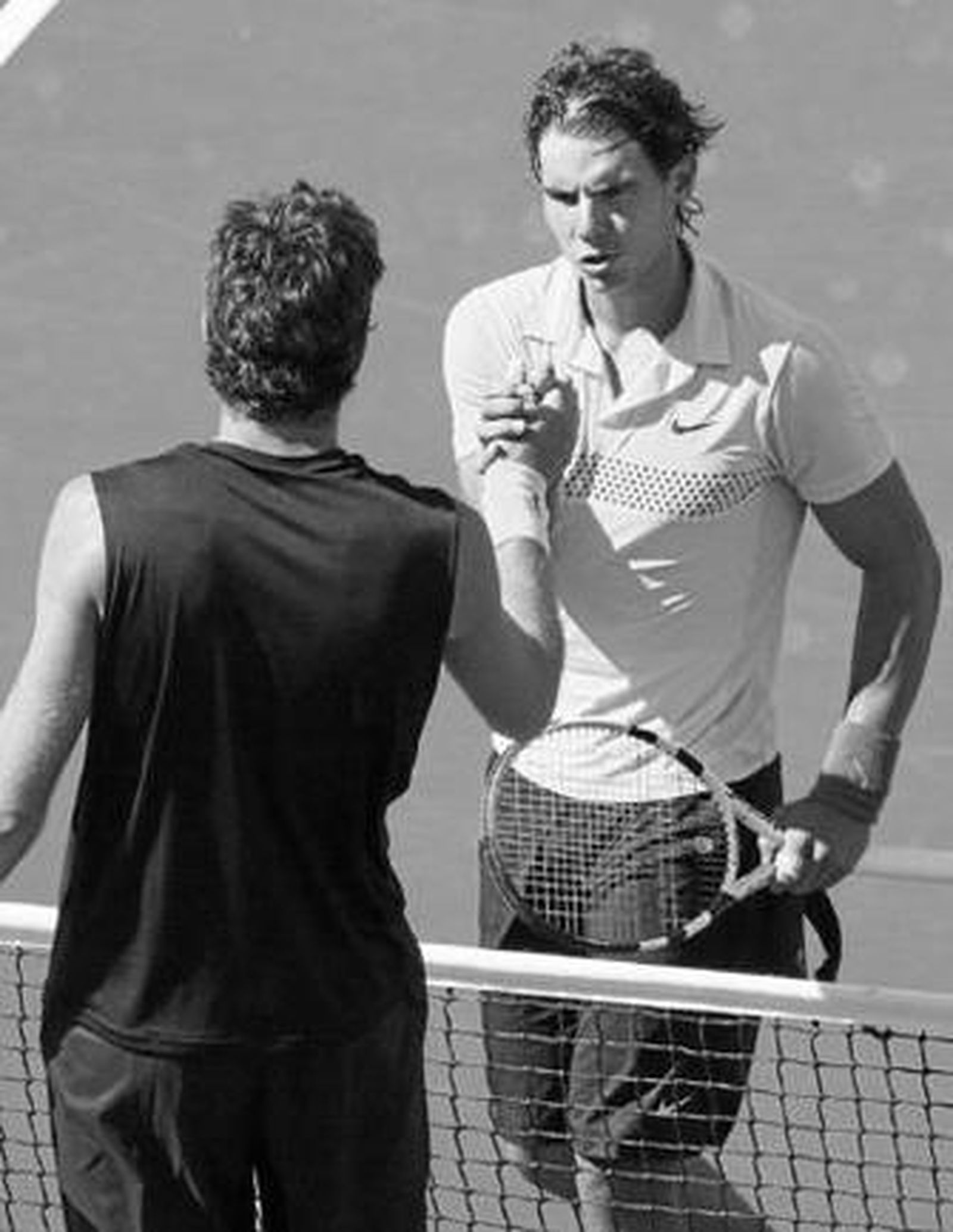 Nadal felicita a Del Potro.