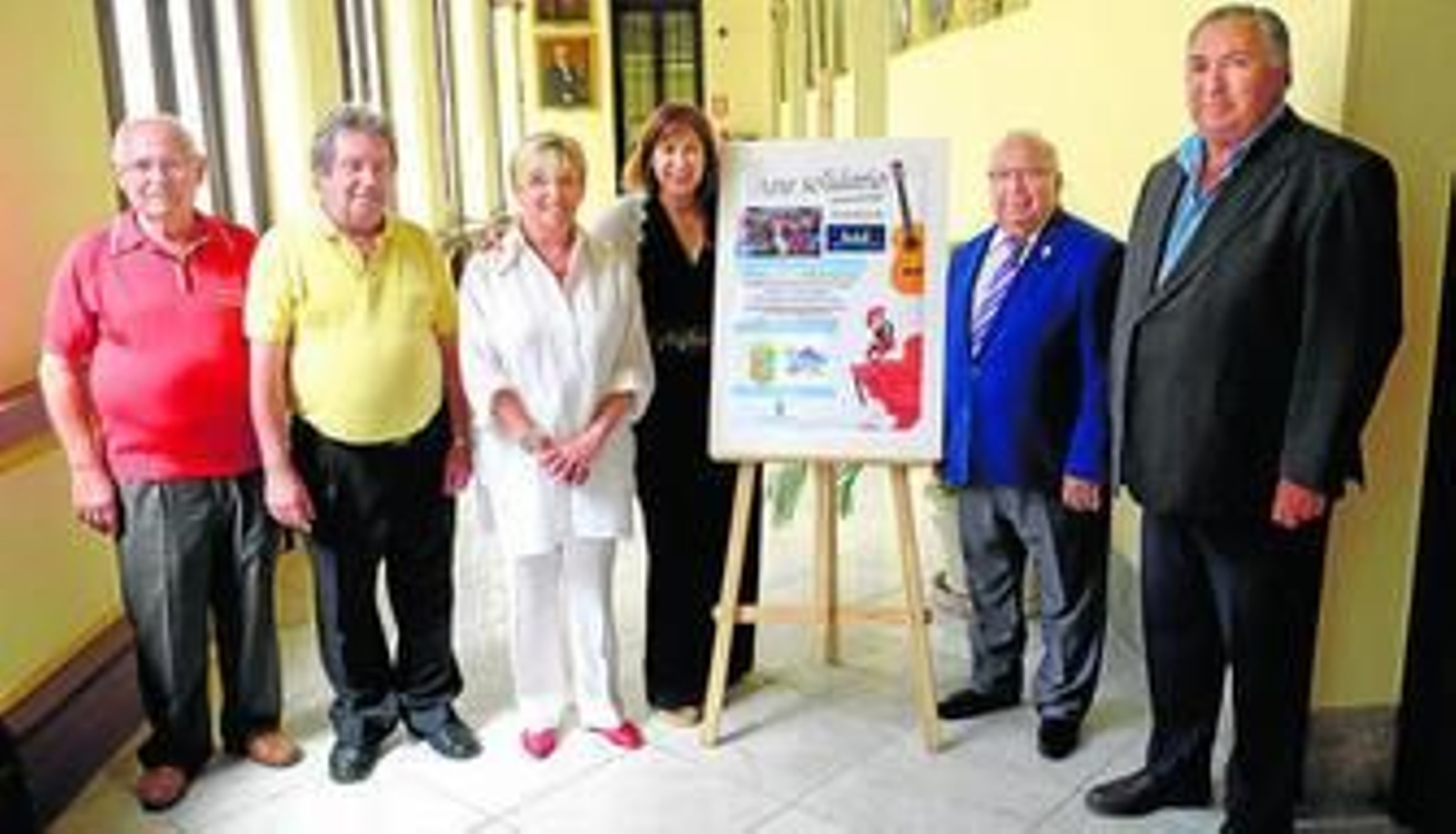 Los organizadores del evento, ayer, en el Ayuntamiento de Málaga.
