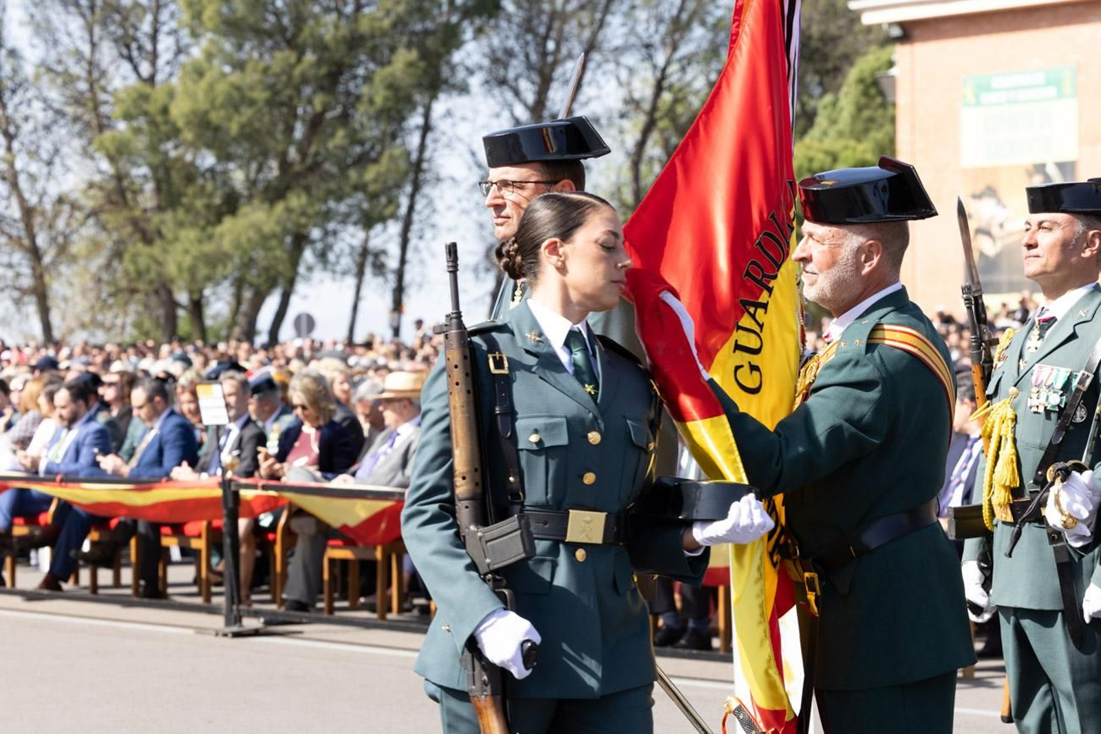 Jura de bandera de la 130ª promoción de guardias civiles de la Academia de Baeza