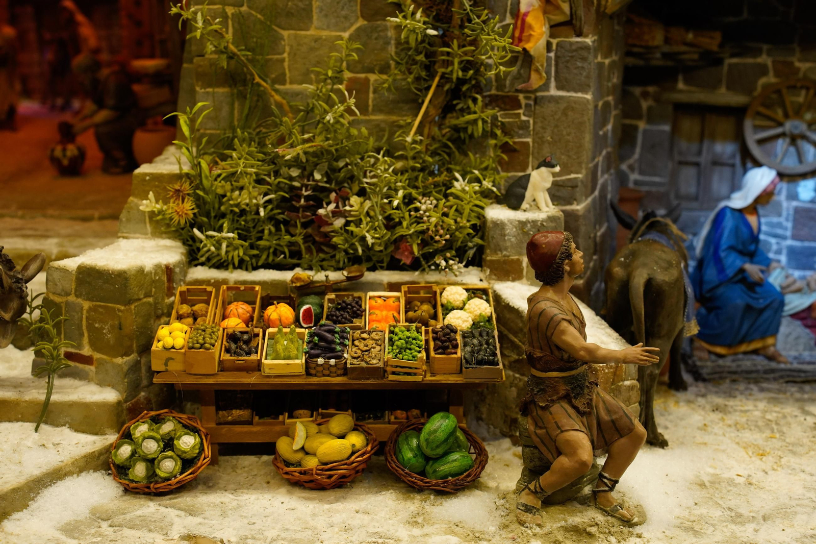 Fotos del Belén de la Asociación de Belenistas de Algeciras `Oro, Incienso y Mirra´, en la Sala del Mercado Hotel Garrido