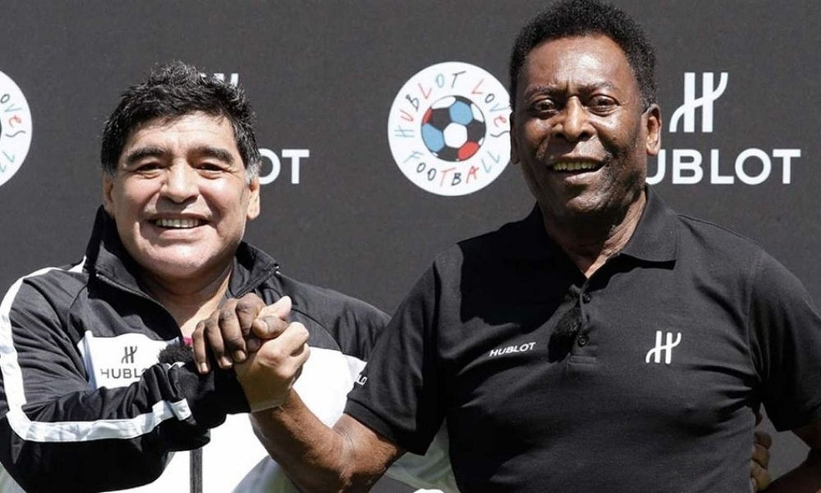 Maradona junto a su amigo Pelé