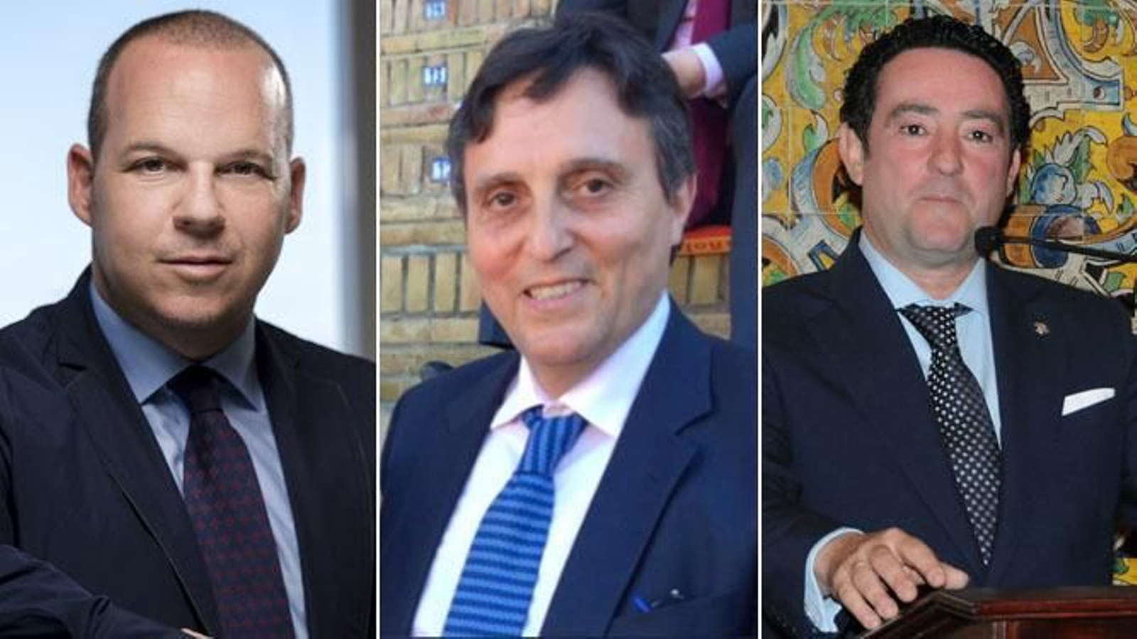 Vicente Granados, Paco Salas y Rafael González-Serna