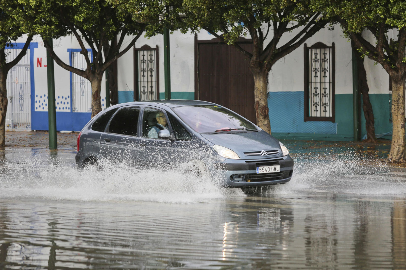Las imágenes de la lluvia en Málaga
