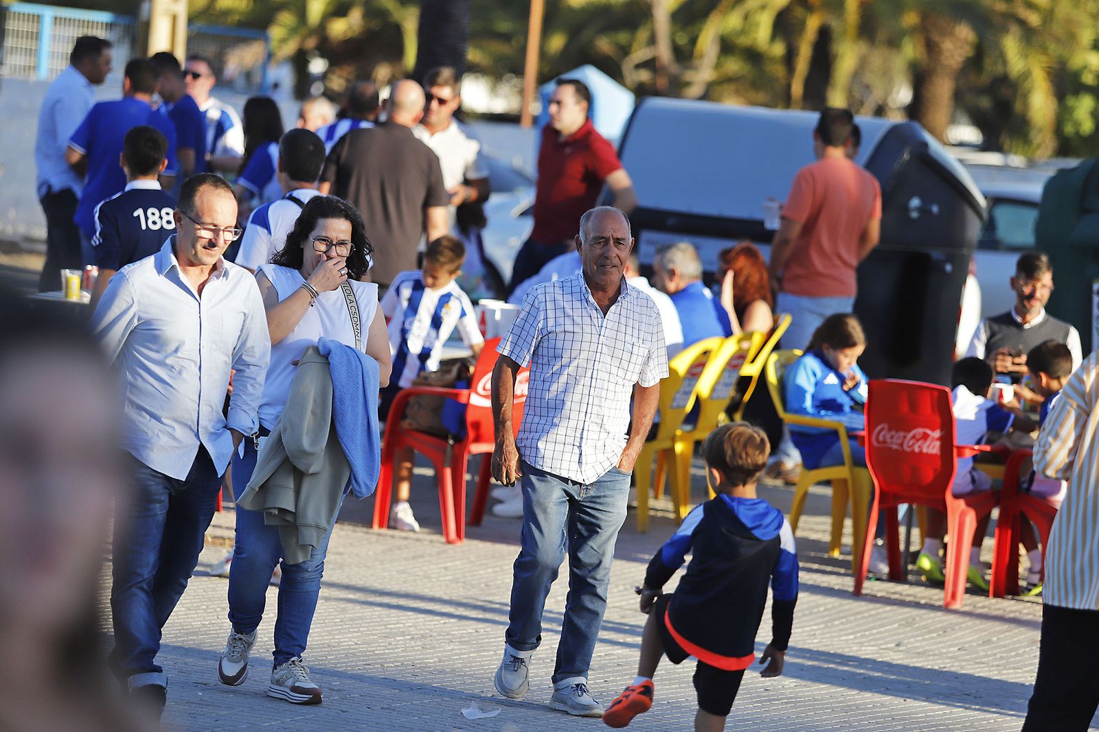 Imágenes del ambiente en el encuentro entre el Recreativo de Huelva y el CD Castellón