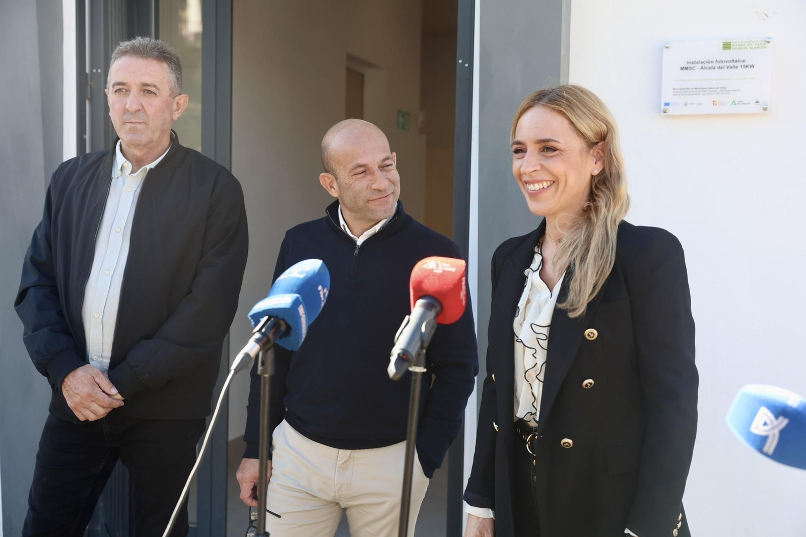 Almudena Martínez, durante su visita a Alcalá del Valle.