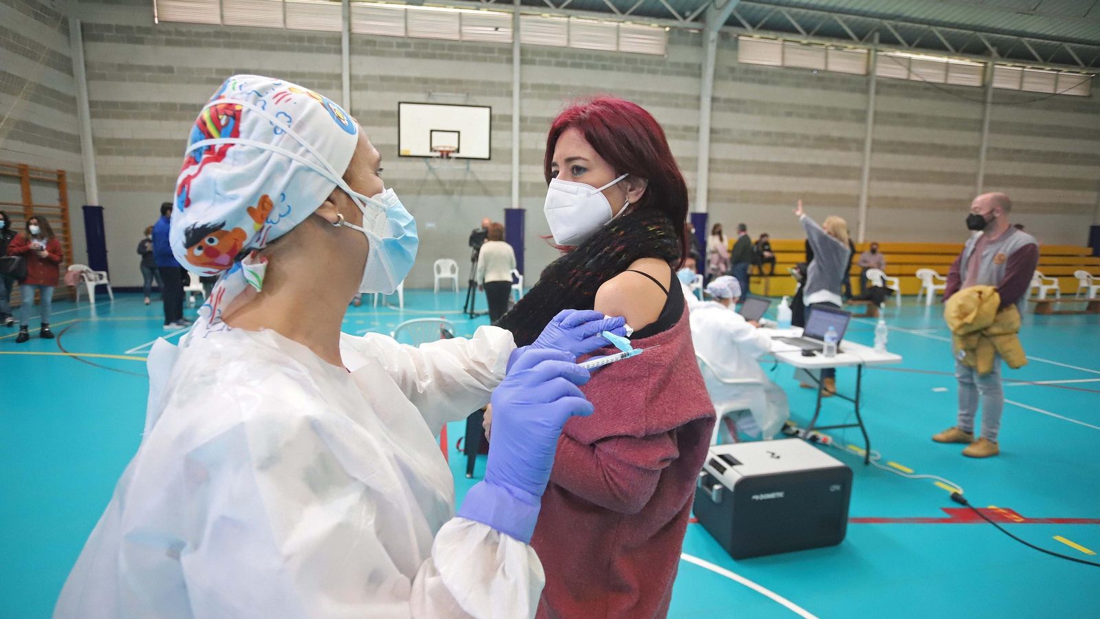 Vacunación en Algeciras.