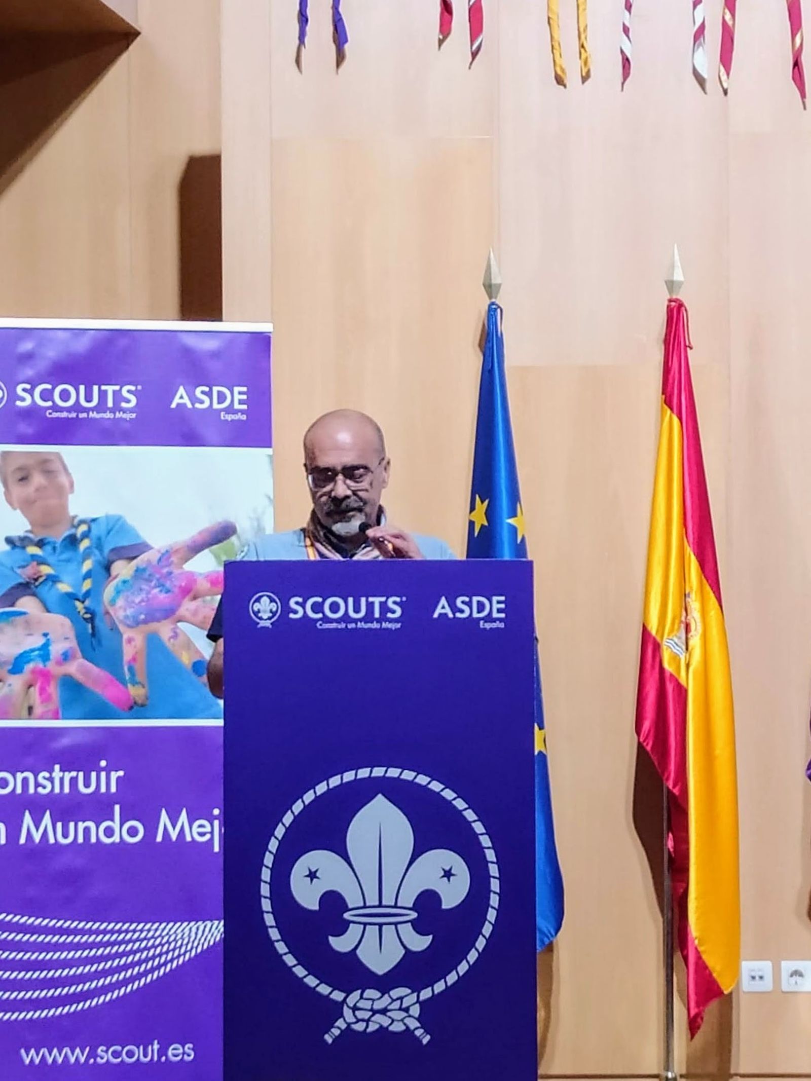 Diego Cobos, durante el reconocimiento.