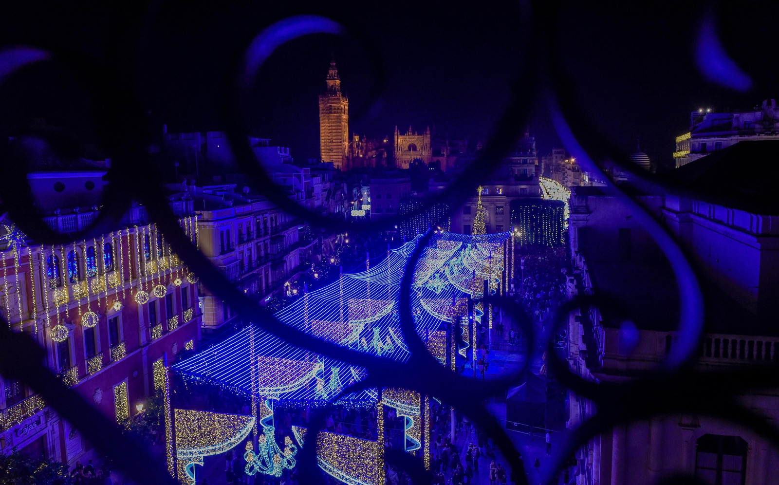 Encendido de la iluminación de Navidad en Sevilla