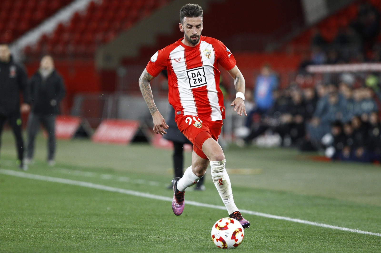 El partido U.D. Almería-C.D. Leganés de Copa del Rey, en imágenes