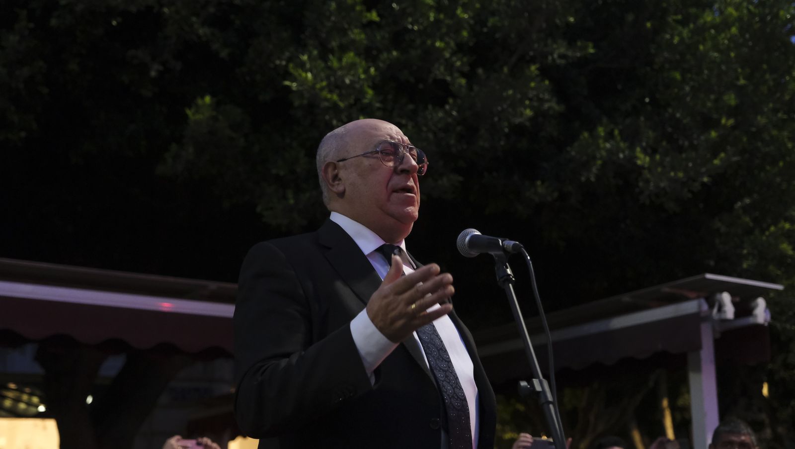 La procesión del Encuentro por las calles de Almería, en imágenes