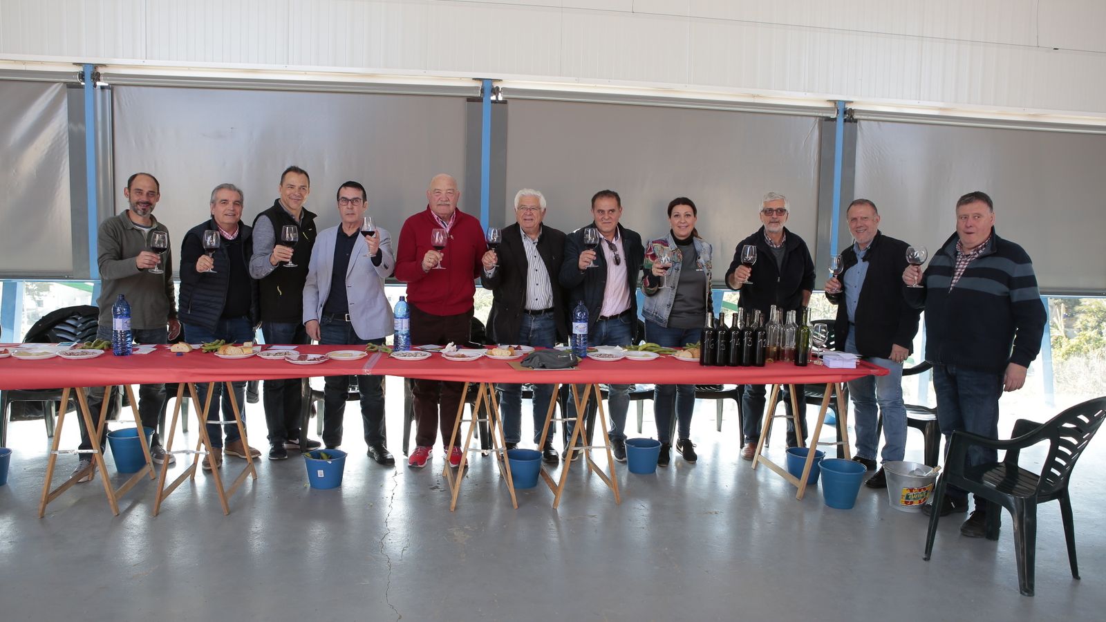 El jurado, con la alcaldesa y organizadores.