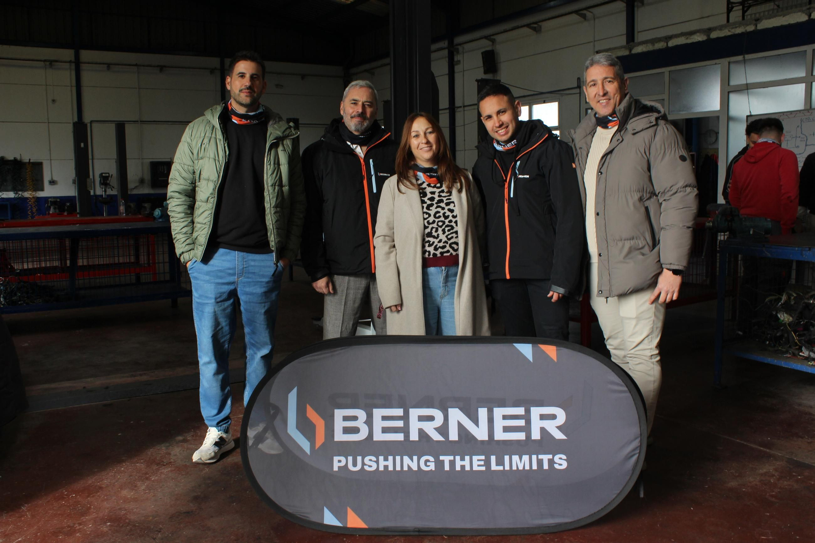 La Directora del Centro, Marta Rodríguez y el equipo de formación de BERNER España.