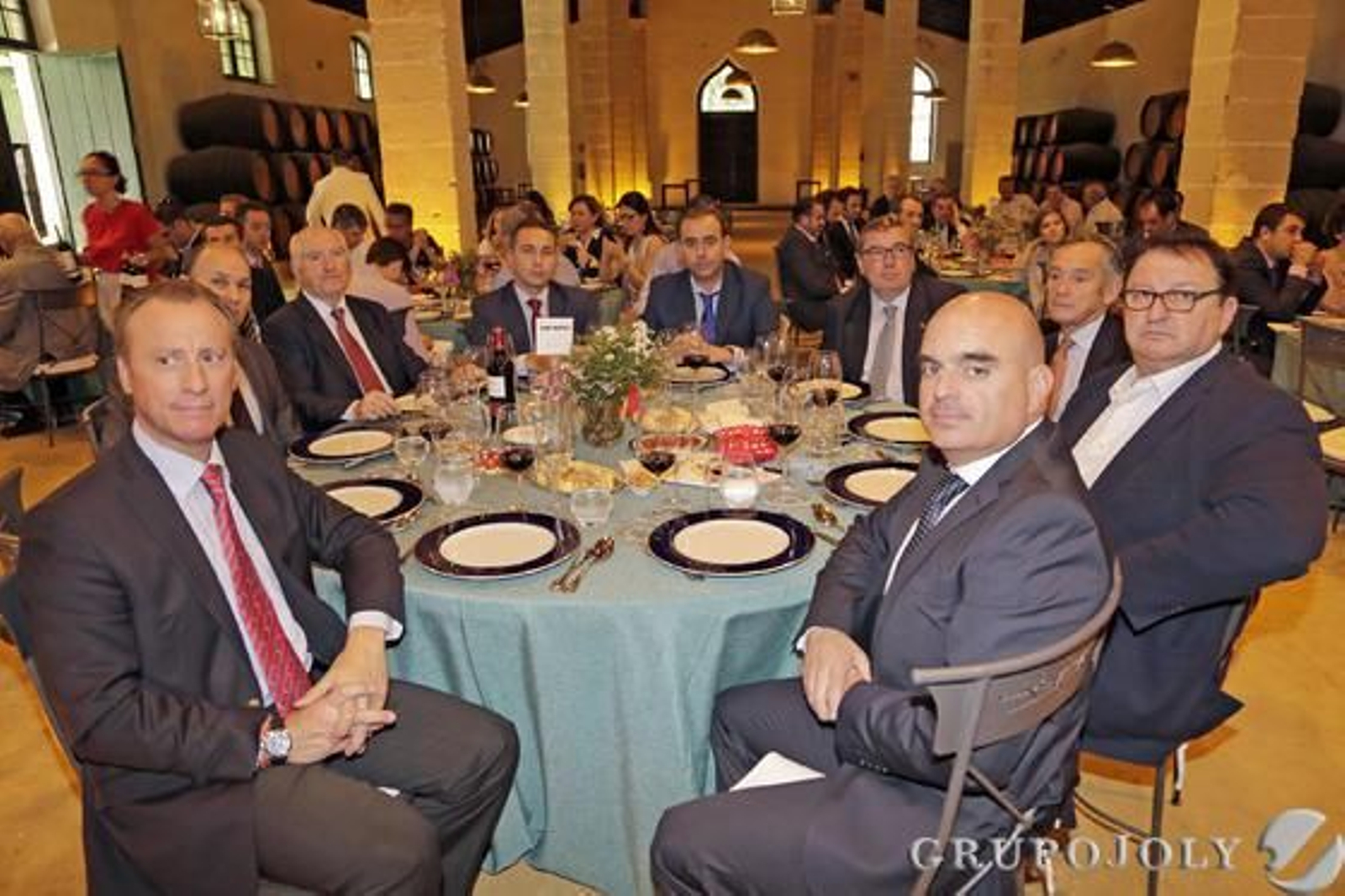 l José Eduardo Pérez Lozano, Luis Barco, Ángel Zamorano, José Luis García Delgado (Metalbahía), José Luiz Martínez Lázaro (Total Logistics Services), Alejandro Sancho Lara (Proyectos y Desarrollos del Estrecho), Manuel Padilla (Hermanos Padilla), Francisco Vela Serrano y Francisco Delgado García (Banco Popular).

Foto: Miguel Angel Gonzalez
